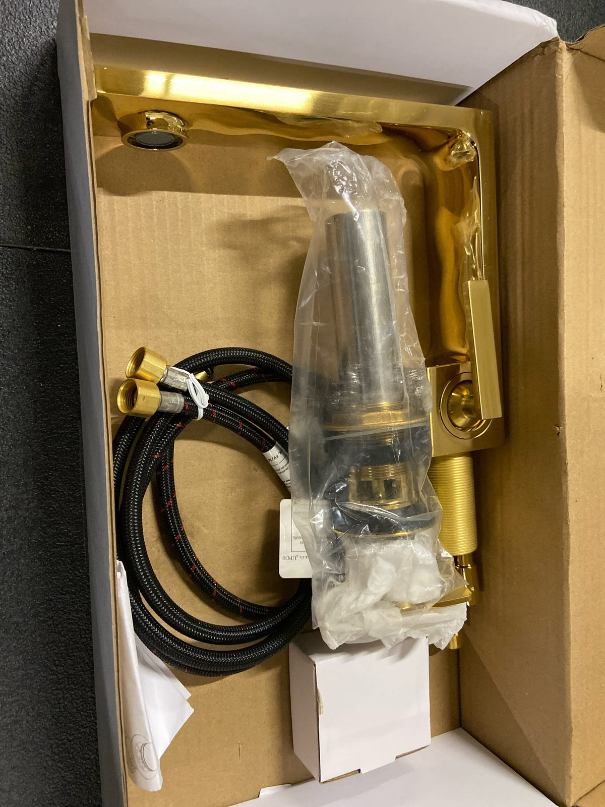 Riobel RFS01BG Reflet 1.2 GPM Single Hole Bathroom Faucet - Brushed Gold