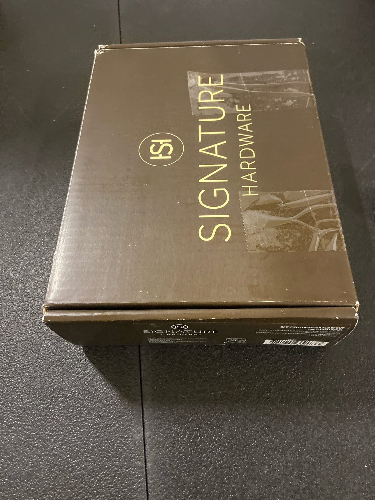Signature hardware SHTS86ZBN Greyfield 7-1/8 in. Integrated Diverter Tub Spout