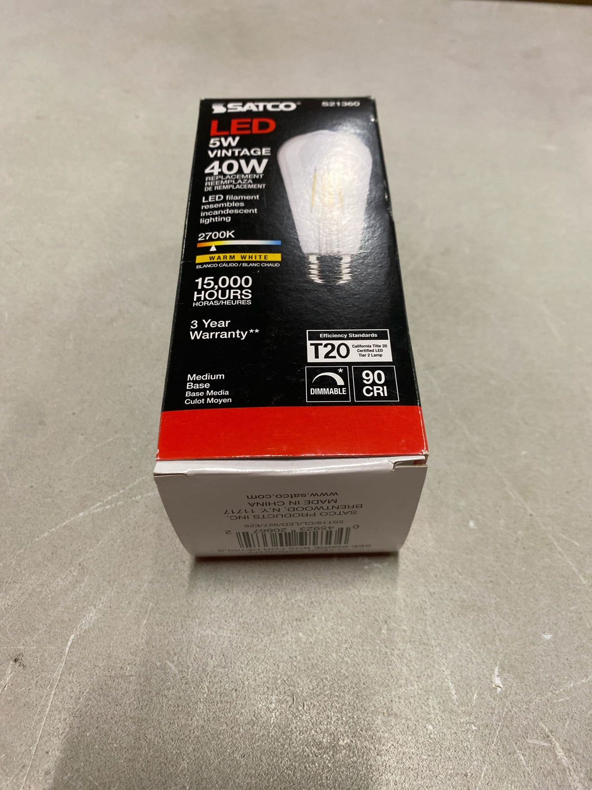 Satco S21360 5ST19/CL/LED/927/E26-6 Pack