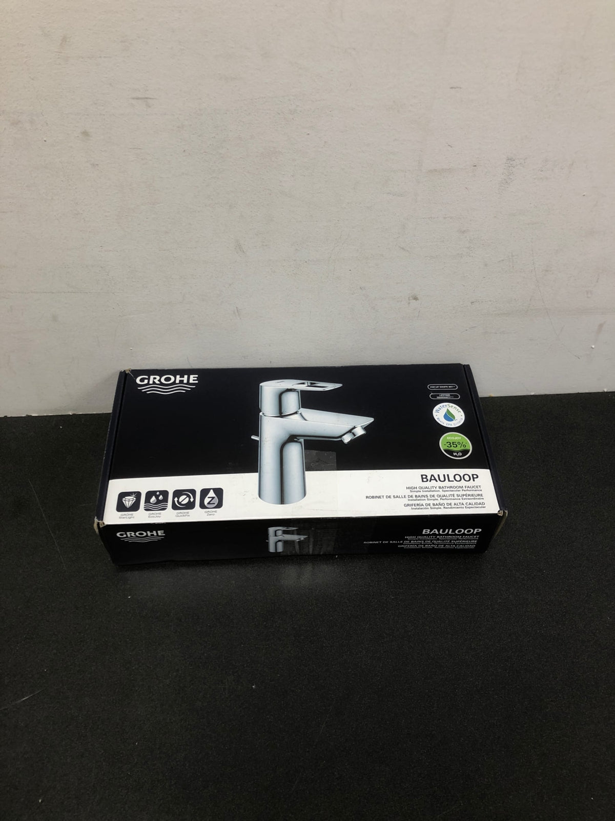 Grohe 23084001 BauLoop 1.2 GPM Single Hole Bathroom Faucet - Starlight Chrome