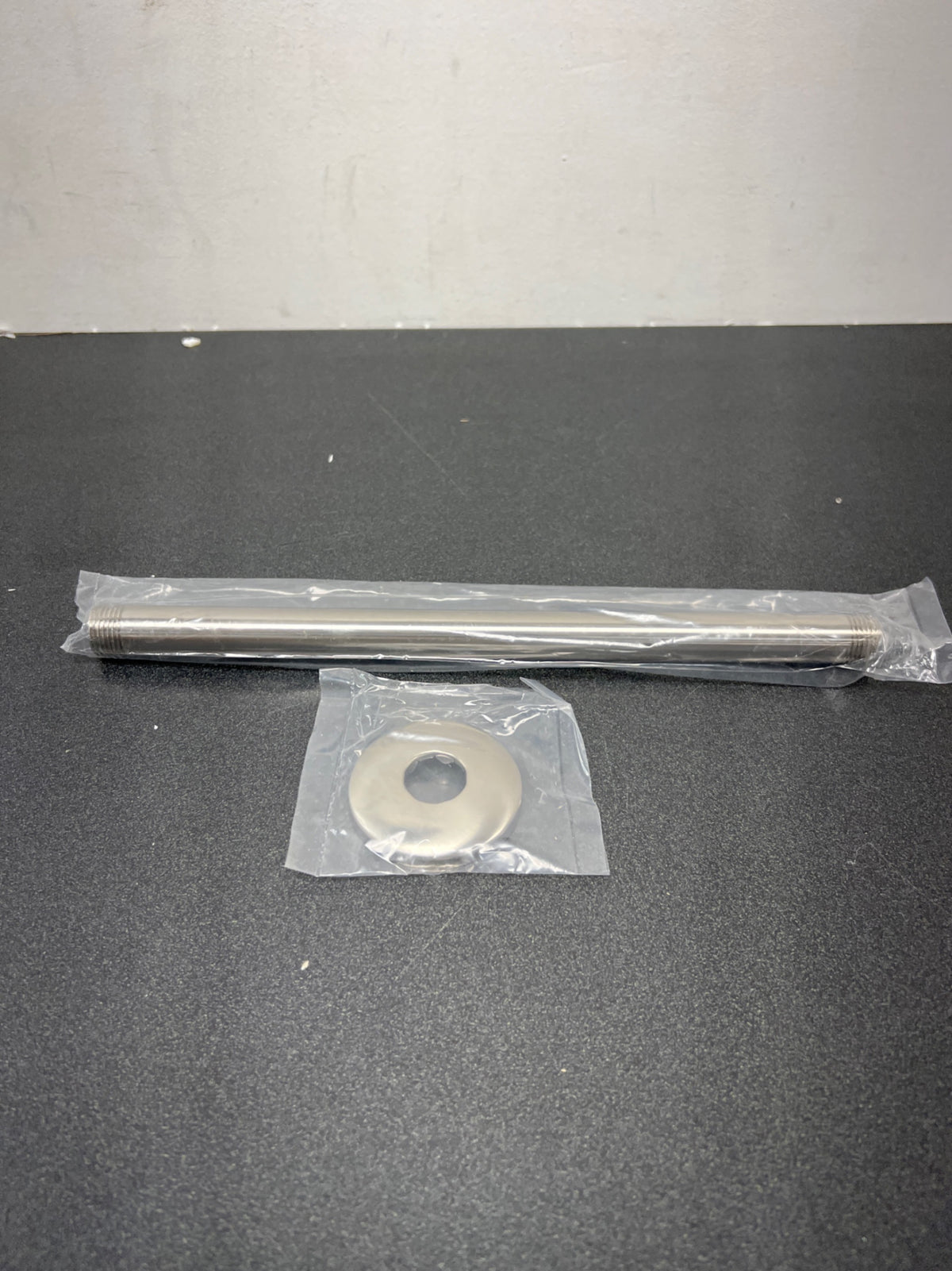 Signature Hardware 158883 12" Ceiling Mounted Shower Arm and Flange - Brushed Nickel