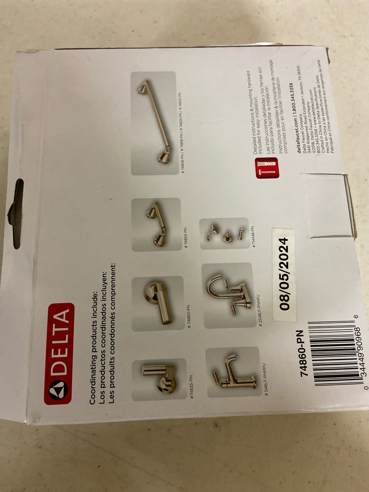 Delta 74860-PN Bowery Universal Tank Lever - Brilliance Polished Nickel