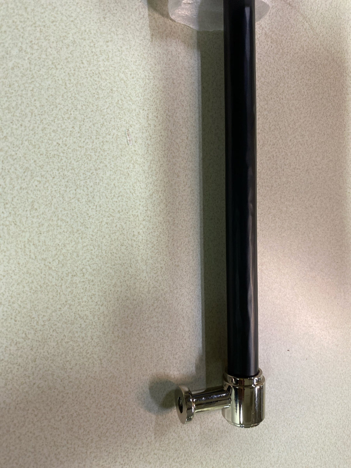 Signature Hardware 489639 Lazzara 8-13/16 Inch Center to Center Hammered Bar Cabinet Pull - Matte Black / Polished Nickel