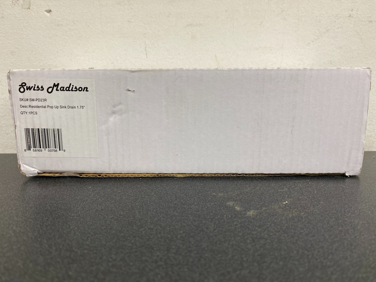 Swiss Madison SM-PD23R 1-3/4" Pop-Up Drain Assembly with Overflow - Chrome