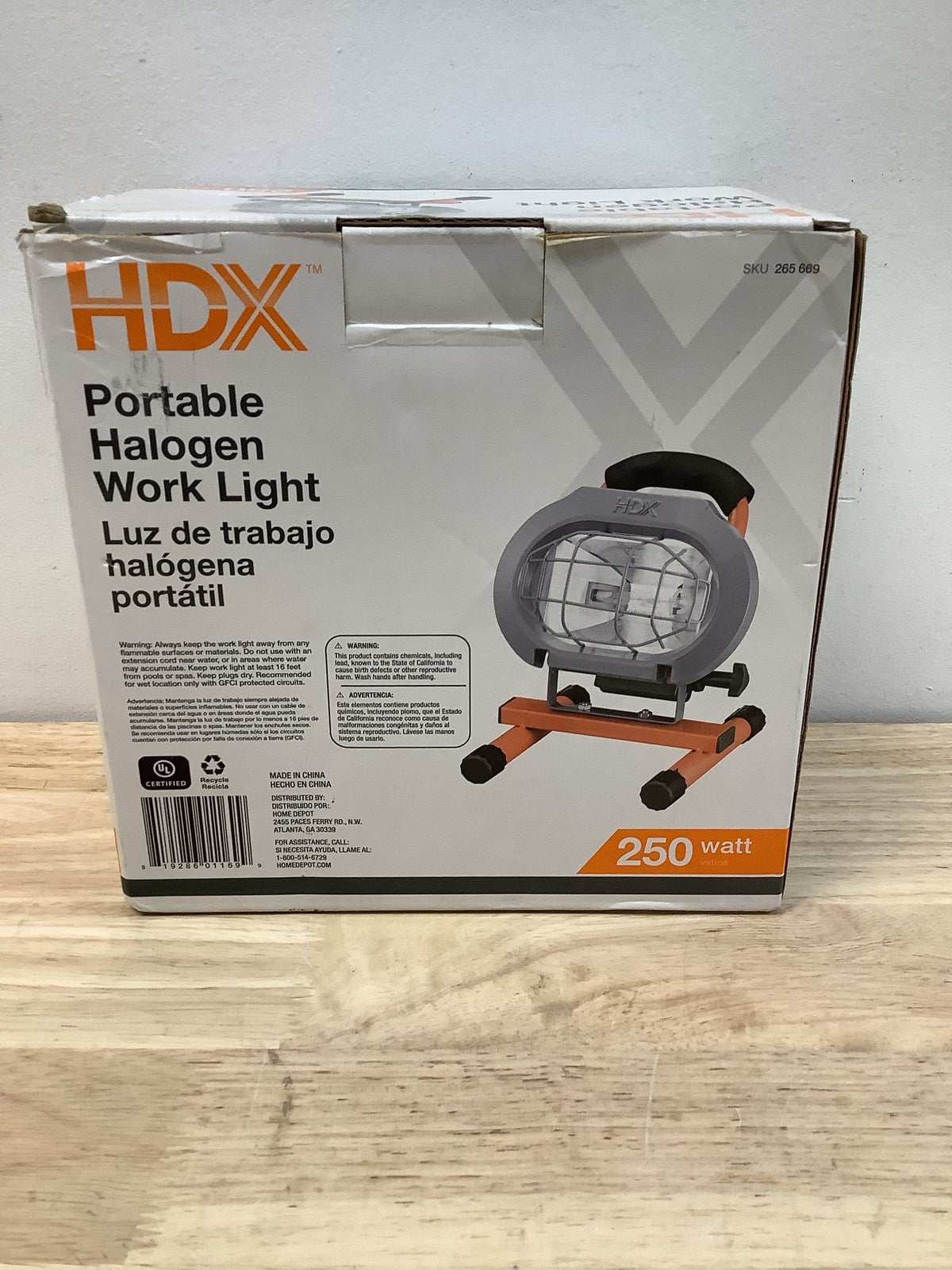 Hdx 265669 250-Watt Portable Halogen Work Light