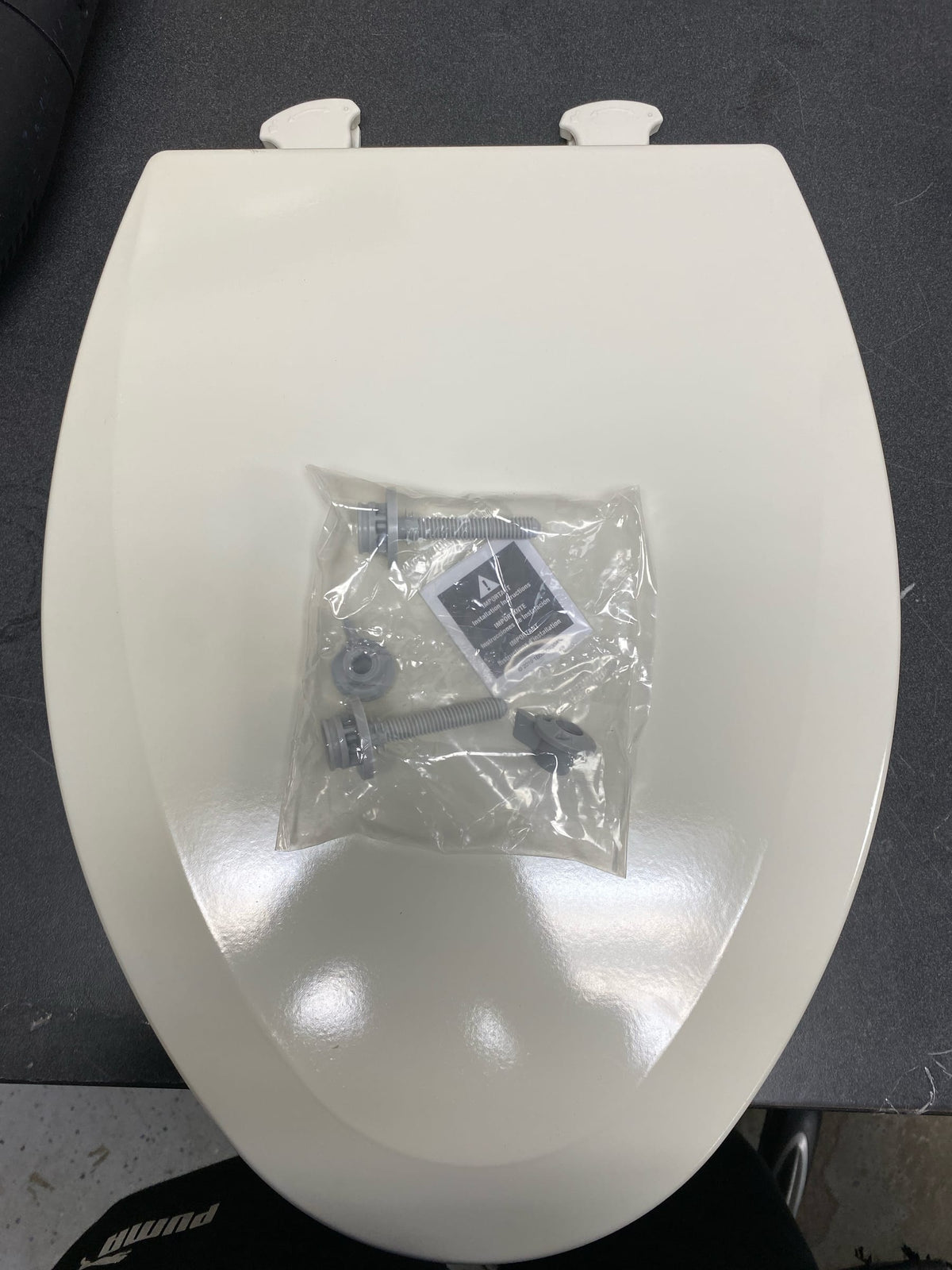 Bemis Elongated Molded Wood Toilet Seat with Easy-Clean & Change Hinge