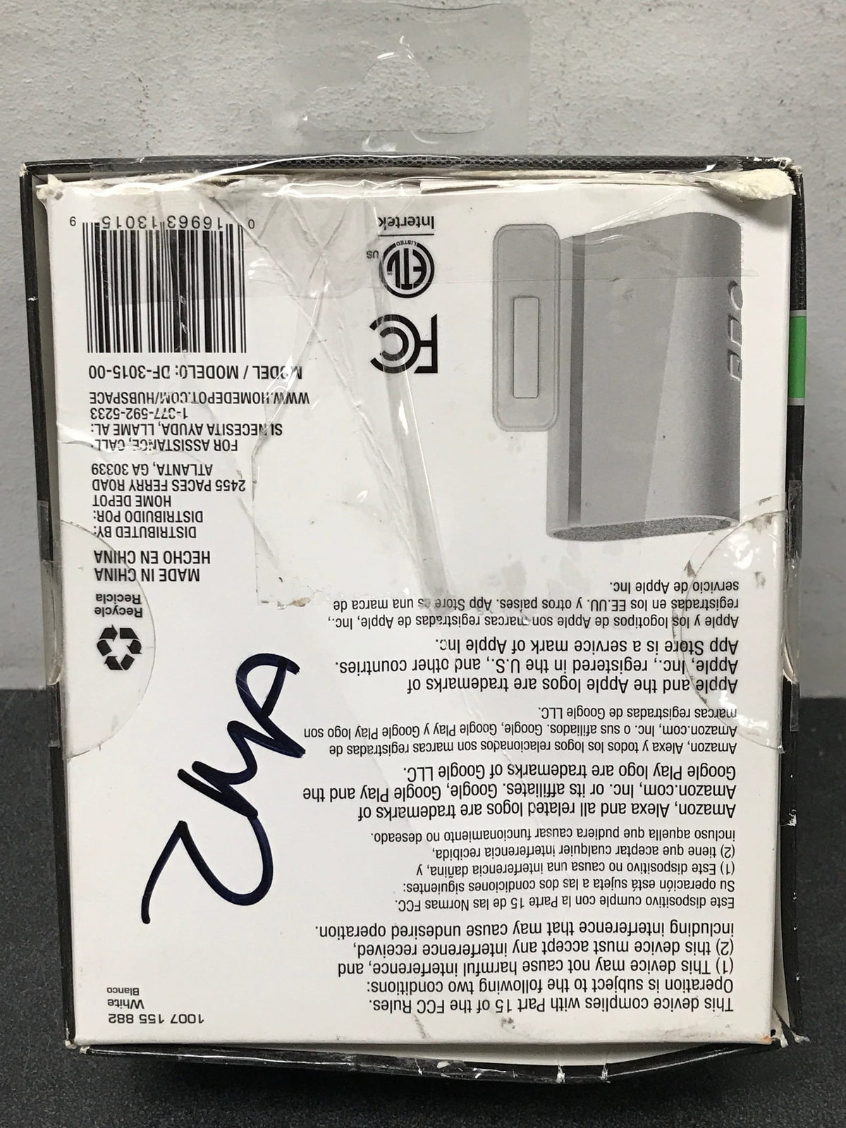 Defiant DF-3015-00 Wireless Wi-Fi Smart Plug-In White Doorbell Kit with Wireless Push Button Powered by Hubspace