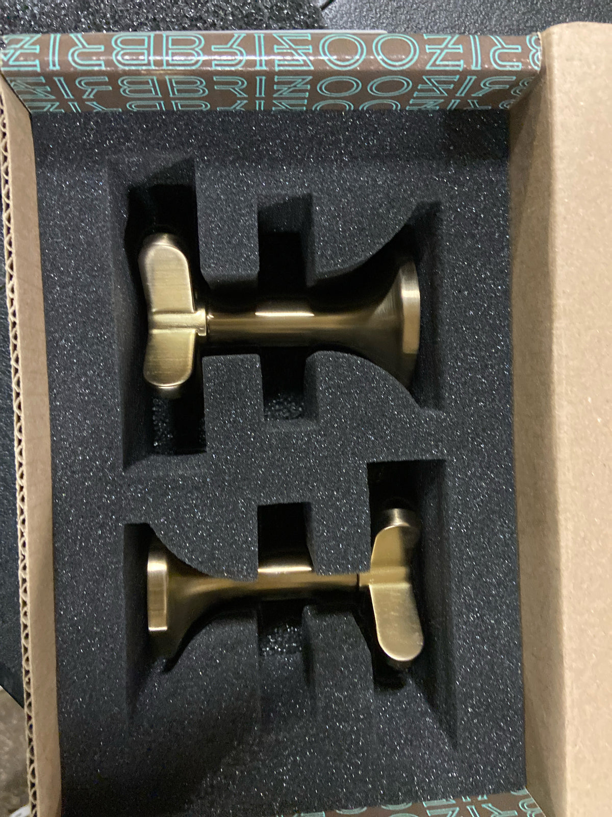 Brizo HX5375-GL Widespread Lavatory High Cross Handles Only - Luxe Gold