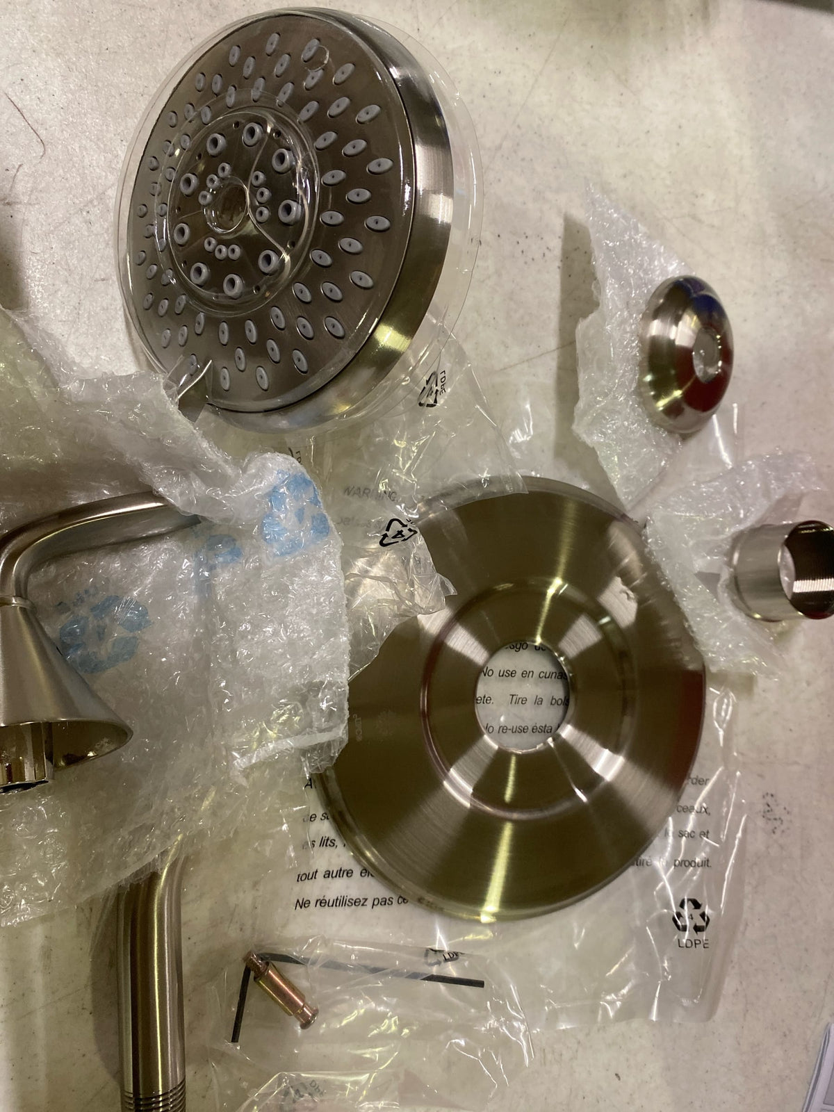 Pfister LG89-7WF Winfield Shower Only Trim Package with 1.8 GPM Multi Function Shower Head with Pforever Seal Technology - Brushed Nickel