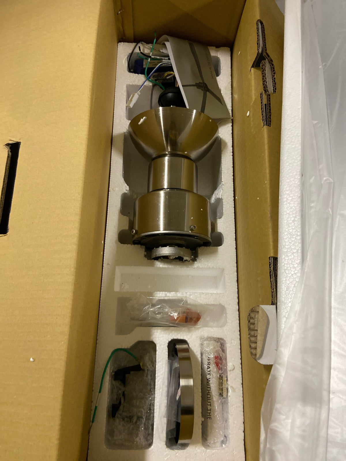 MinkaAire F787-BNW Simple 52" 3 Blade Indoor / Outdoor Energy Star Ceiling Fan with Remote Included - Brushed Nickel Wet