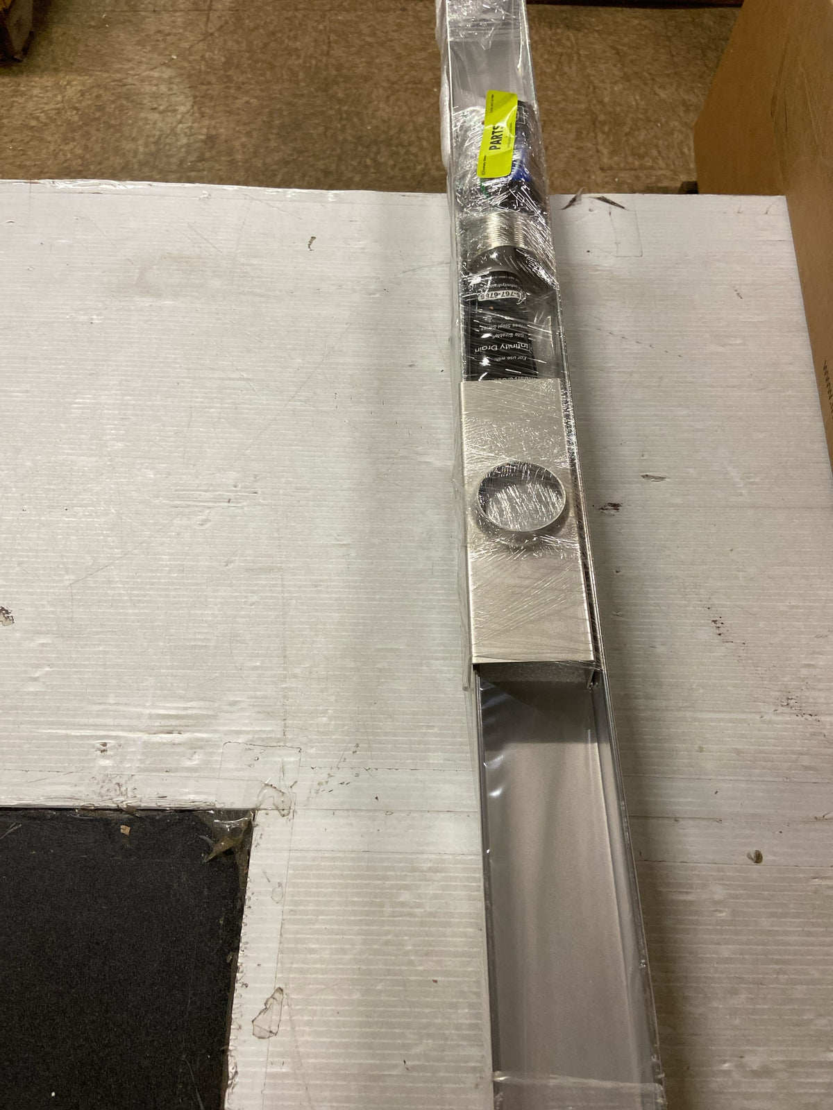 48" S-SS Series Complete Kit with Tile Insert Frame in PS