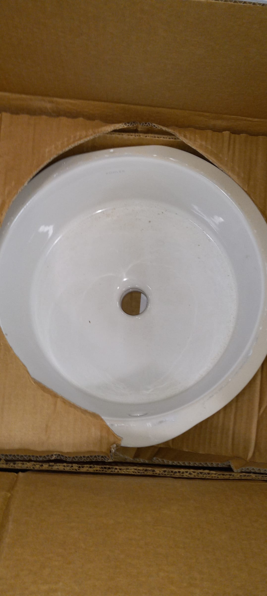 Kohler K-2883-0 Verticyl 13-3/4" Undermount Bathroom Sink with Overflow - White