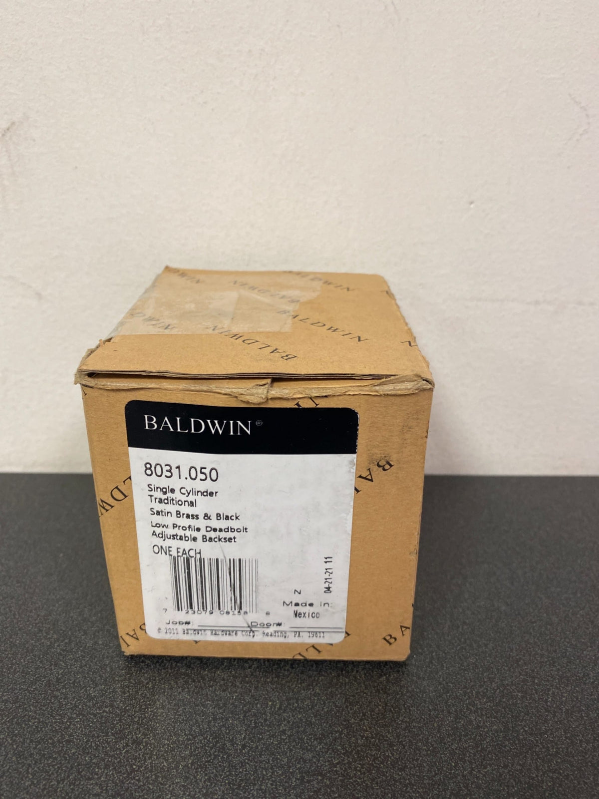 Baldwin Traditional Single Cylinder Deadbolt for 1-5/8" Bore Hole