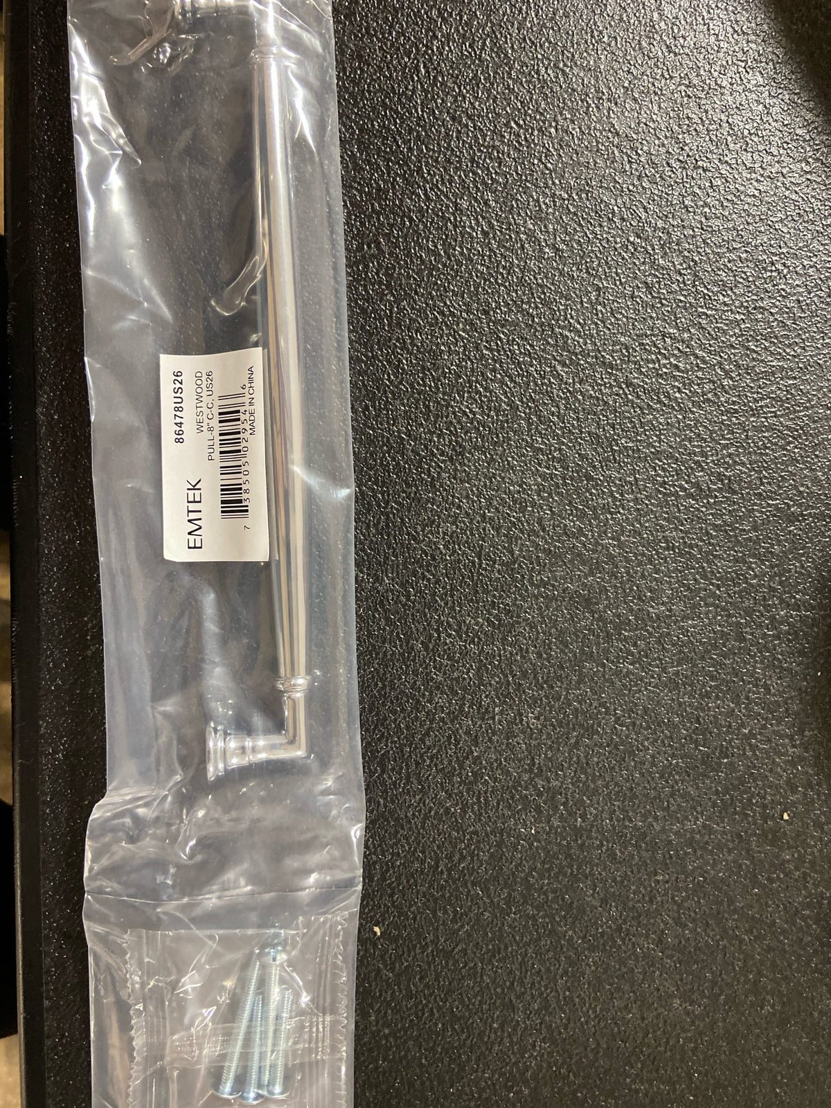 Emtek 86478US26 Westwood 8 in CT Pull, Bright Chrome