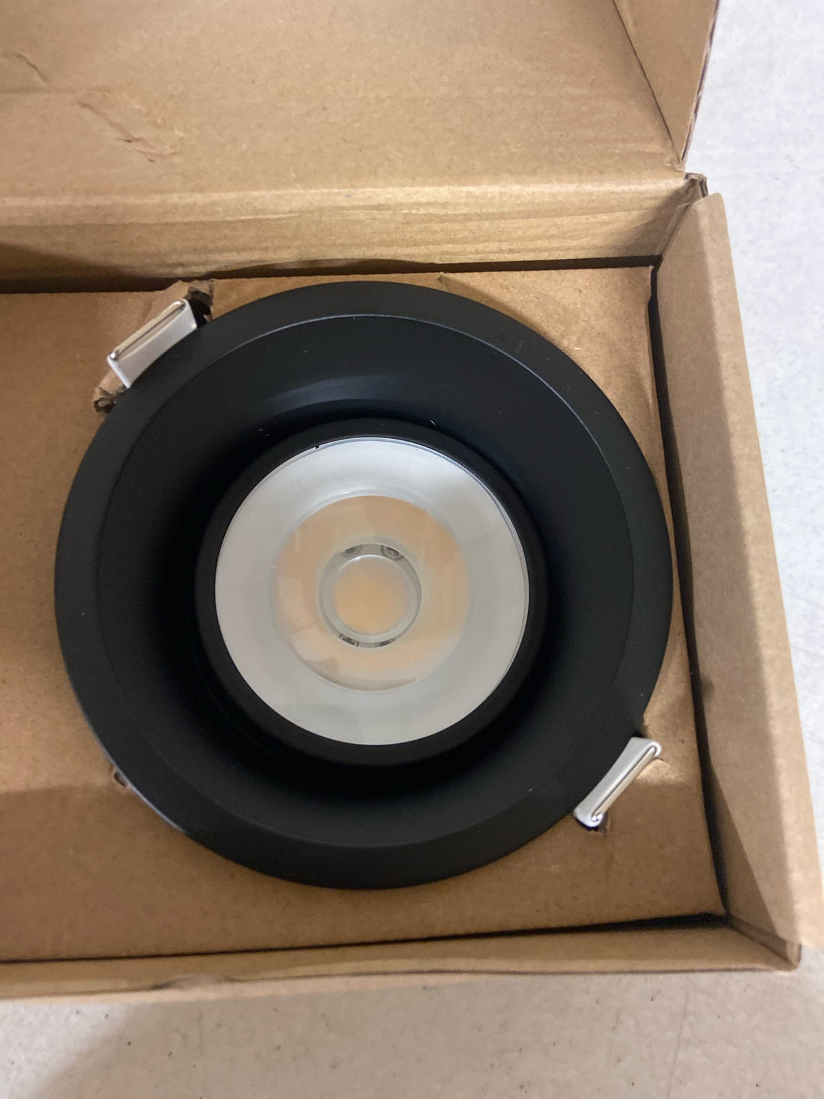 DALS Lighting RGM4-CC-BK Facet 4-1/2" Integrated LED Open Canless Recessed Light - Black
