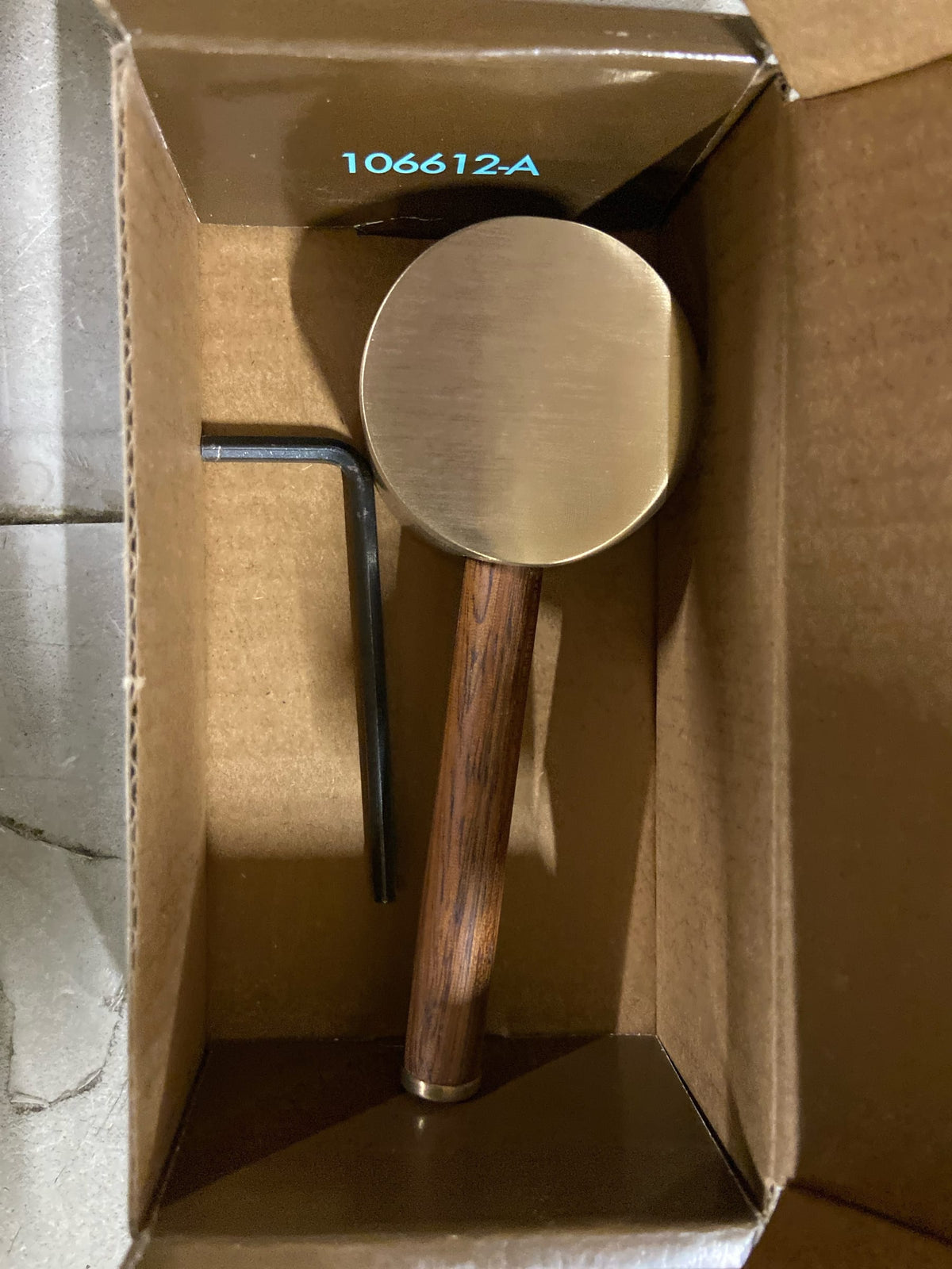 Delta HLB177-GLWD Faucet Handles, Luxe Gold/Wood
