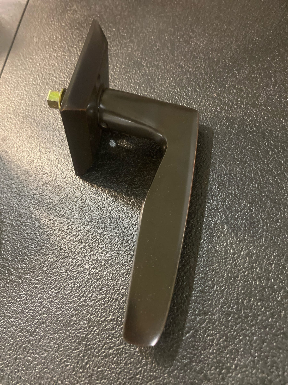 Emtek 510HERUS10BLH Hermes Brass Modern Passage Leverset - Oil Rubbed Bronze Quincy Rosette