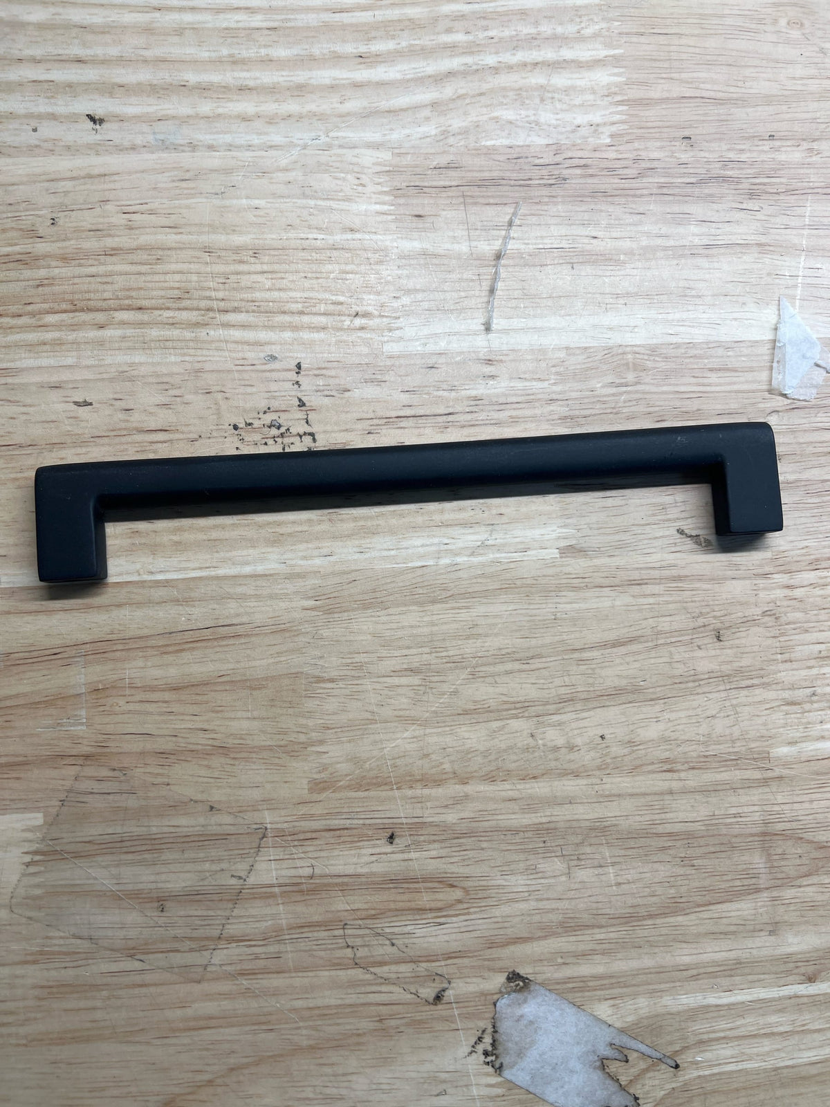 Emtek 86165US19 Trail 8 Inch Center to Center Handle Cabinet Pull from the Contemporary Collection - Flat Black