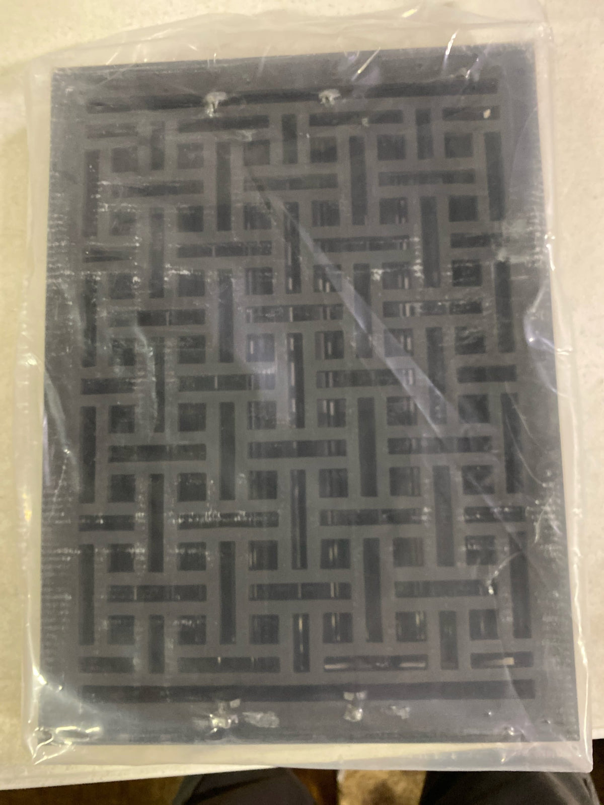 Signature Hardware 398287 Cast Iron Floor Register - 10" x 14" - Black