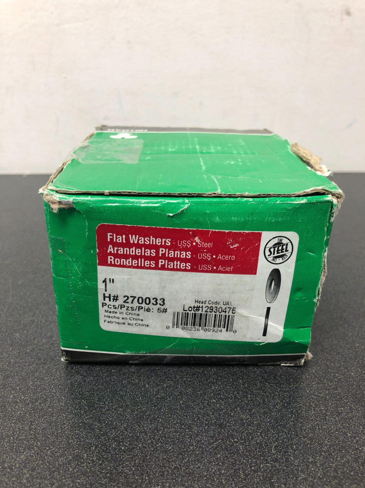 Hillman zinc-plated steel 1 in. uss flat washer 26 pc.