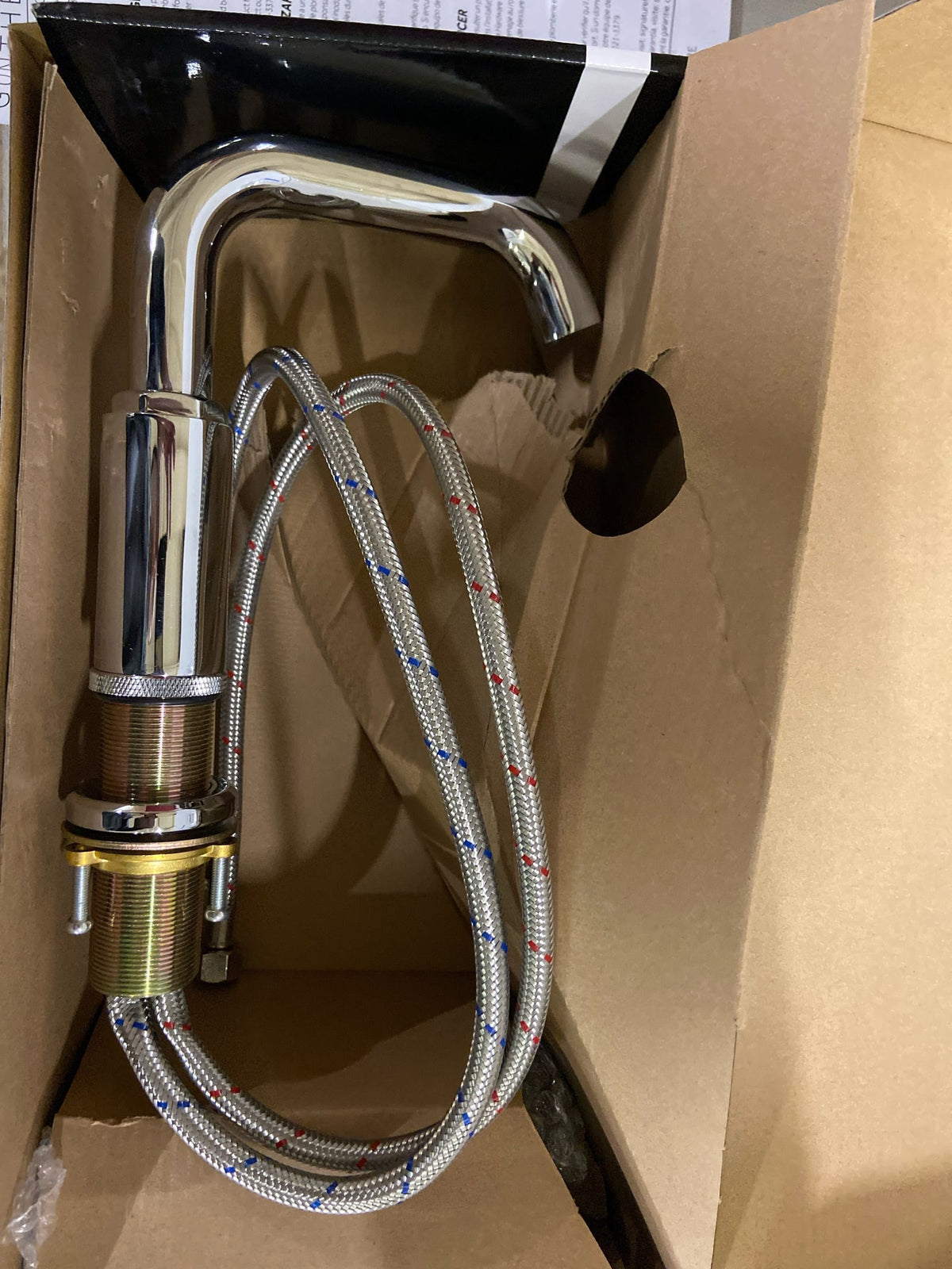 Signature Hardware 477059 Gunther 1.2 GPM Single Hole Bathroom Faucet with Lever Handle and Pop-Up Drain Assembly