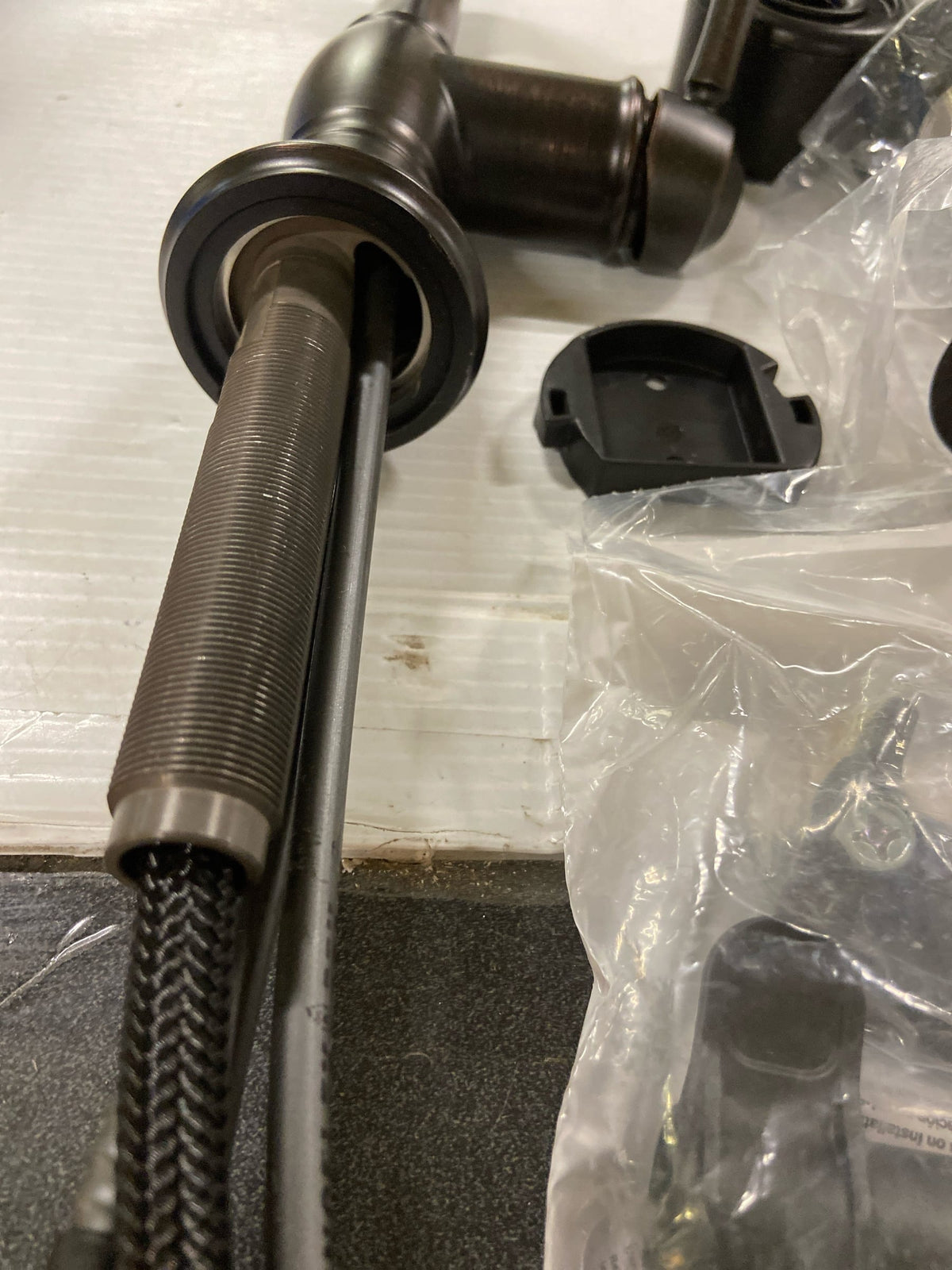 Delta 597-RBPD-DST Cassidy 1.2 GPM Single Hole Bathroom Faucet with Hose and Pop-Up Drain Assembly - Venetian Bronze