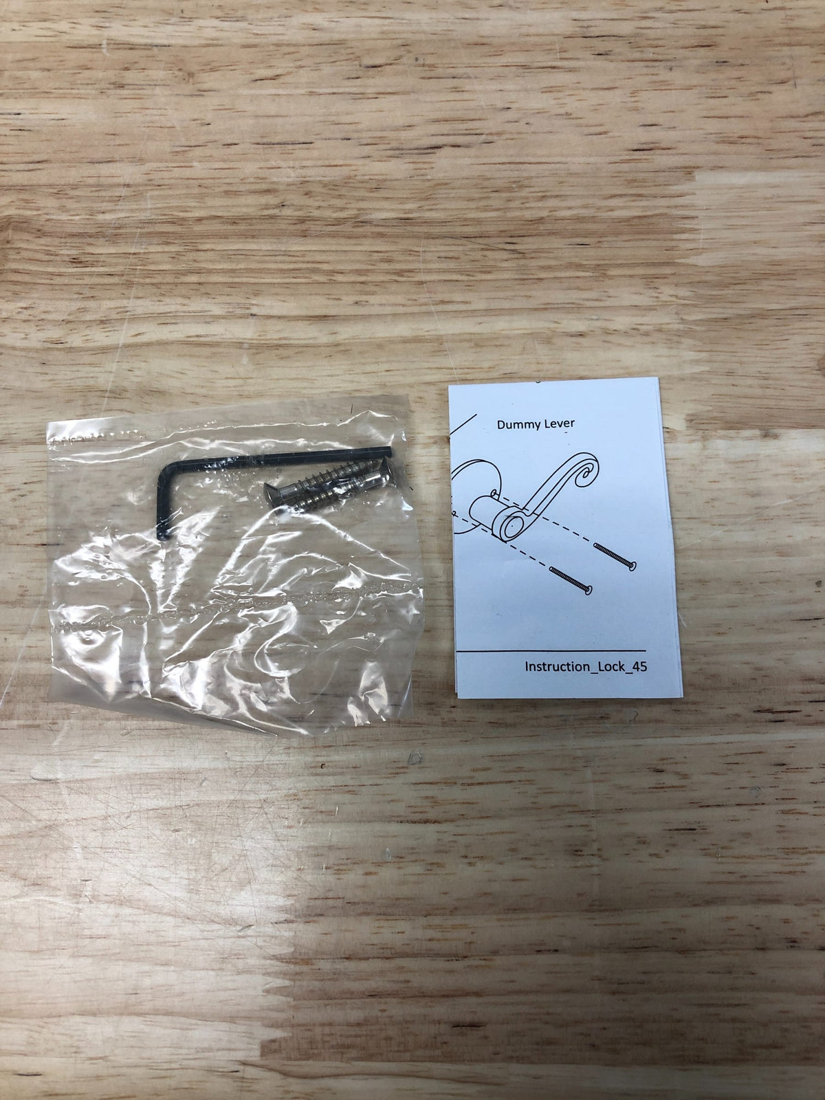 Miseno MLK5022SN Lorton Flat Bar Non-Turning One-Sided Door Lever - Satin Nickel