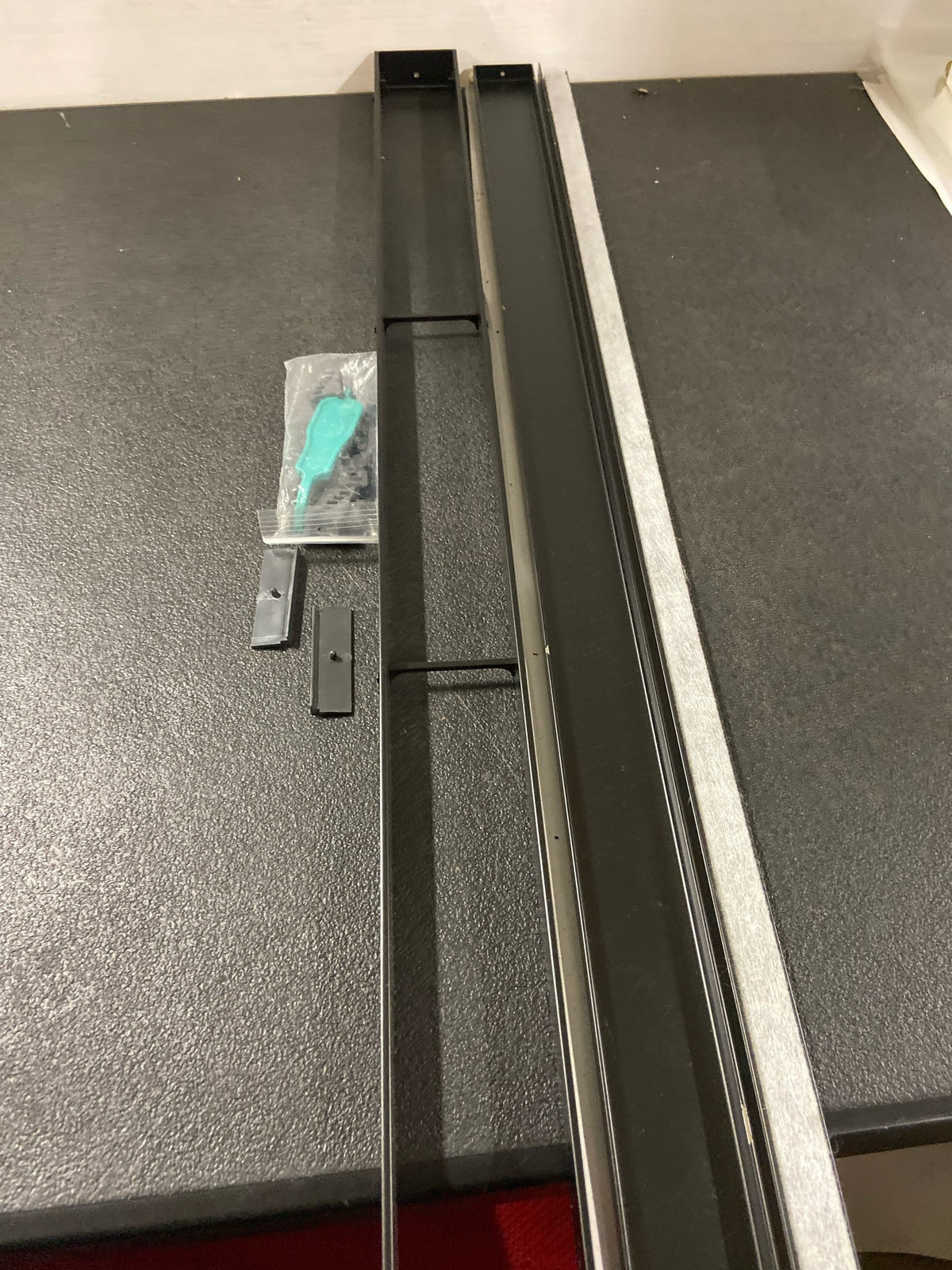 Hansgrohe 56040671 RainDrain Match Stainless Steel Linear Tileable Shower Drain Trim for 35 1/4 in. Rough in Matte Black