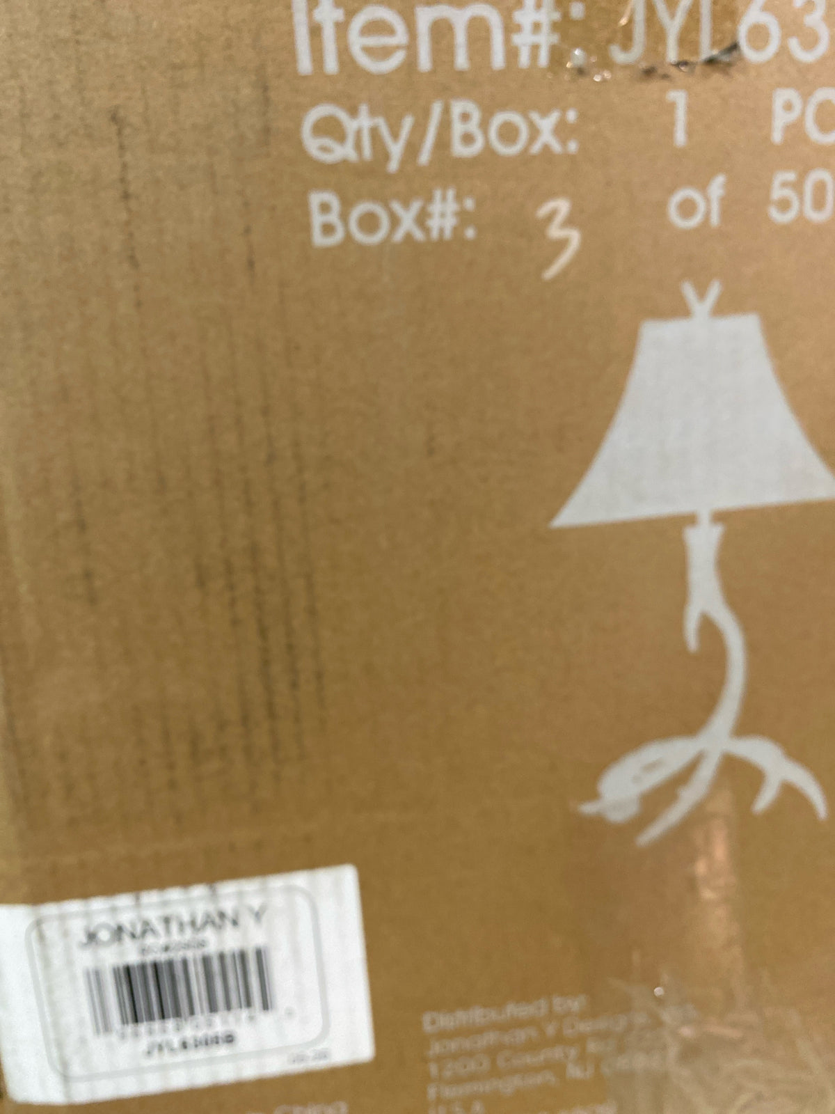 JONATHAN Y Lighting JYL6305B Antler 28" Tall LED Animal Table Lamp - Beige