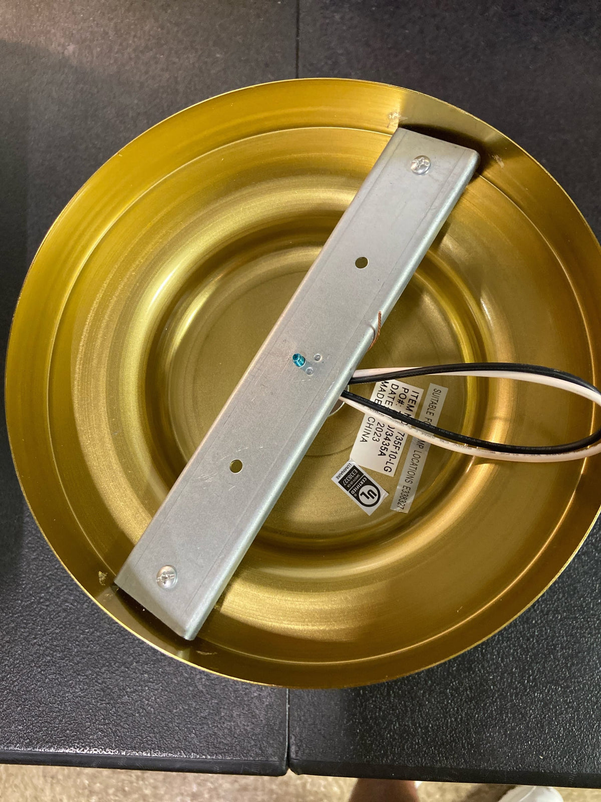 Z-Lite 735F10-LG Vaughn 11" Wide Flush Mount Ceiling Fixture - Luxe Gold