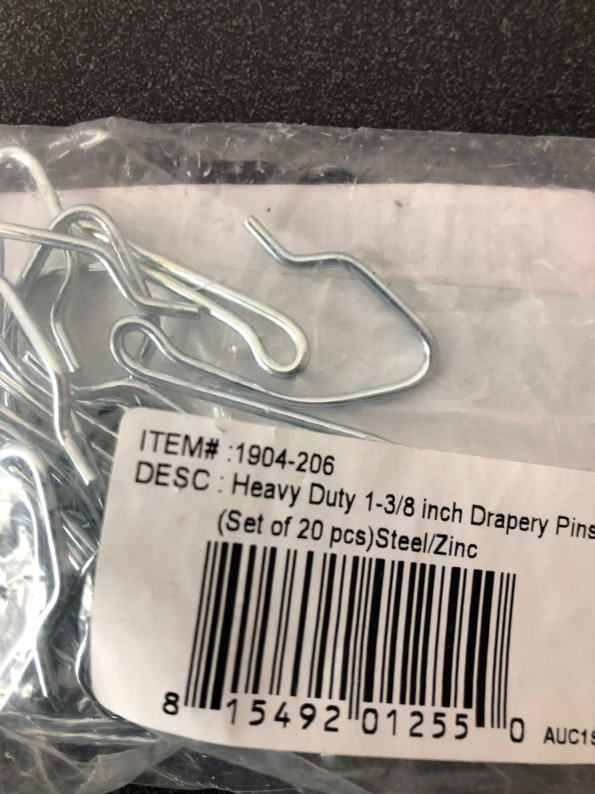 Rod desyne 1904-206 1-3/8 in. Heavy Duty Drapery Pins (20-Piece)