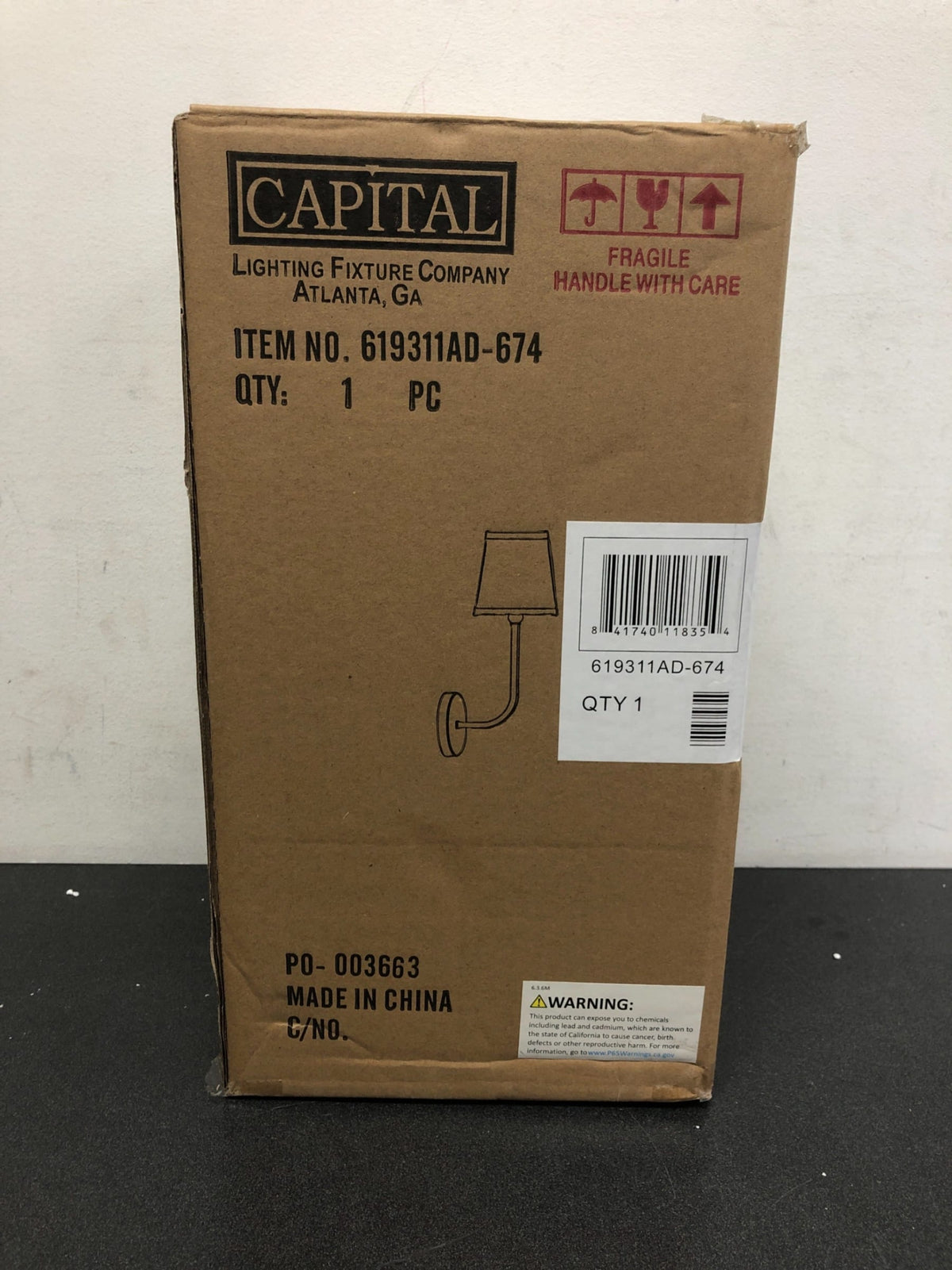 Capital Lighting 619311AD-674 Dawson 17" Tall Wall Sconce - Aged Brass
