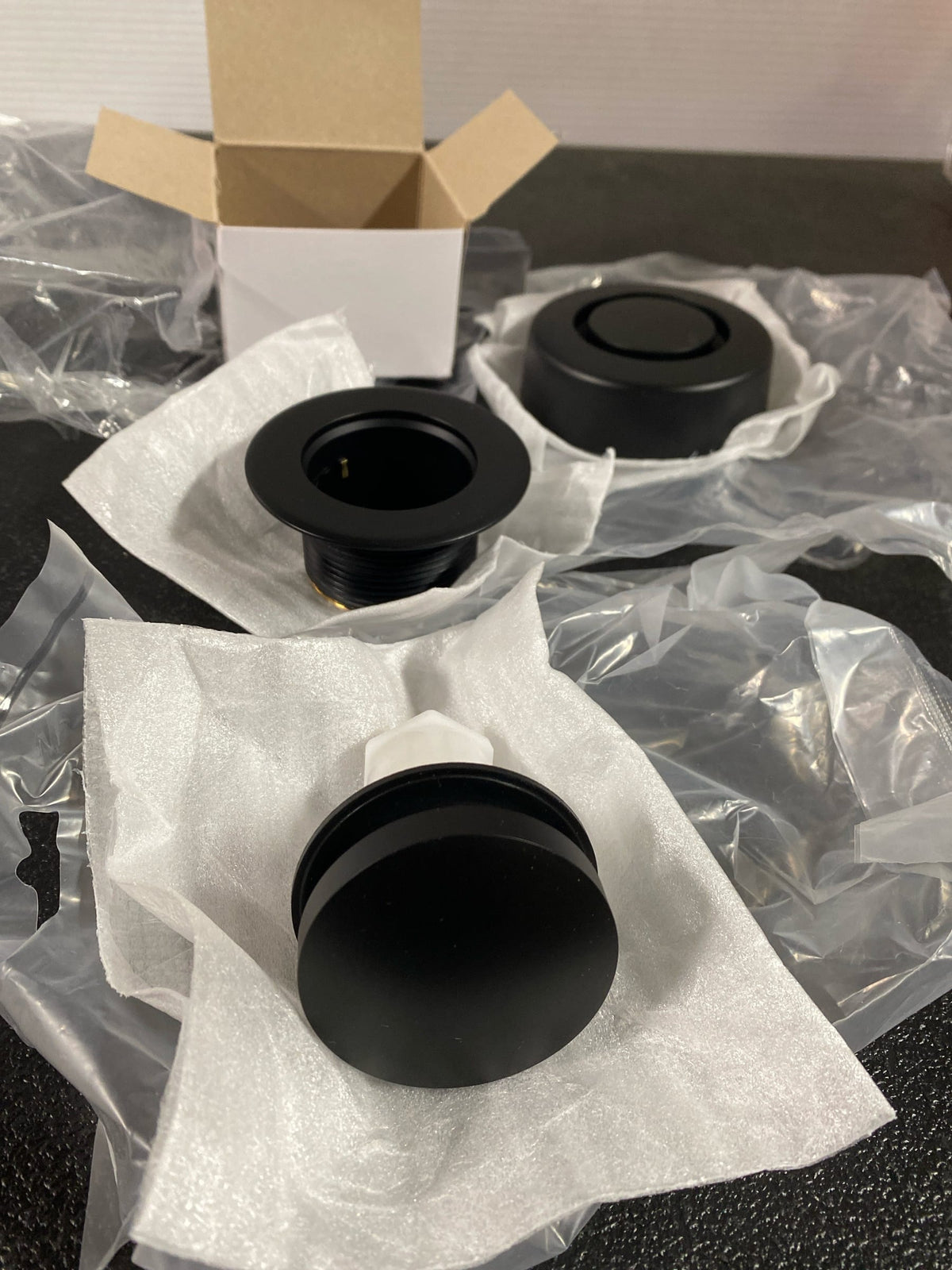 Dearborn K97MBPS True Blue 1-1/2" Tub Drain Kit - with Overflow - Matte Black