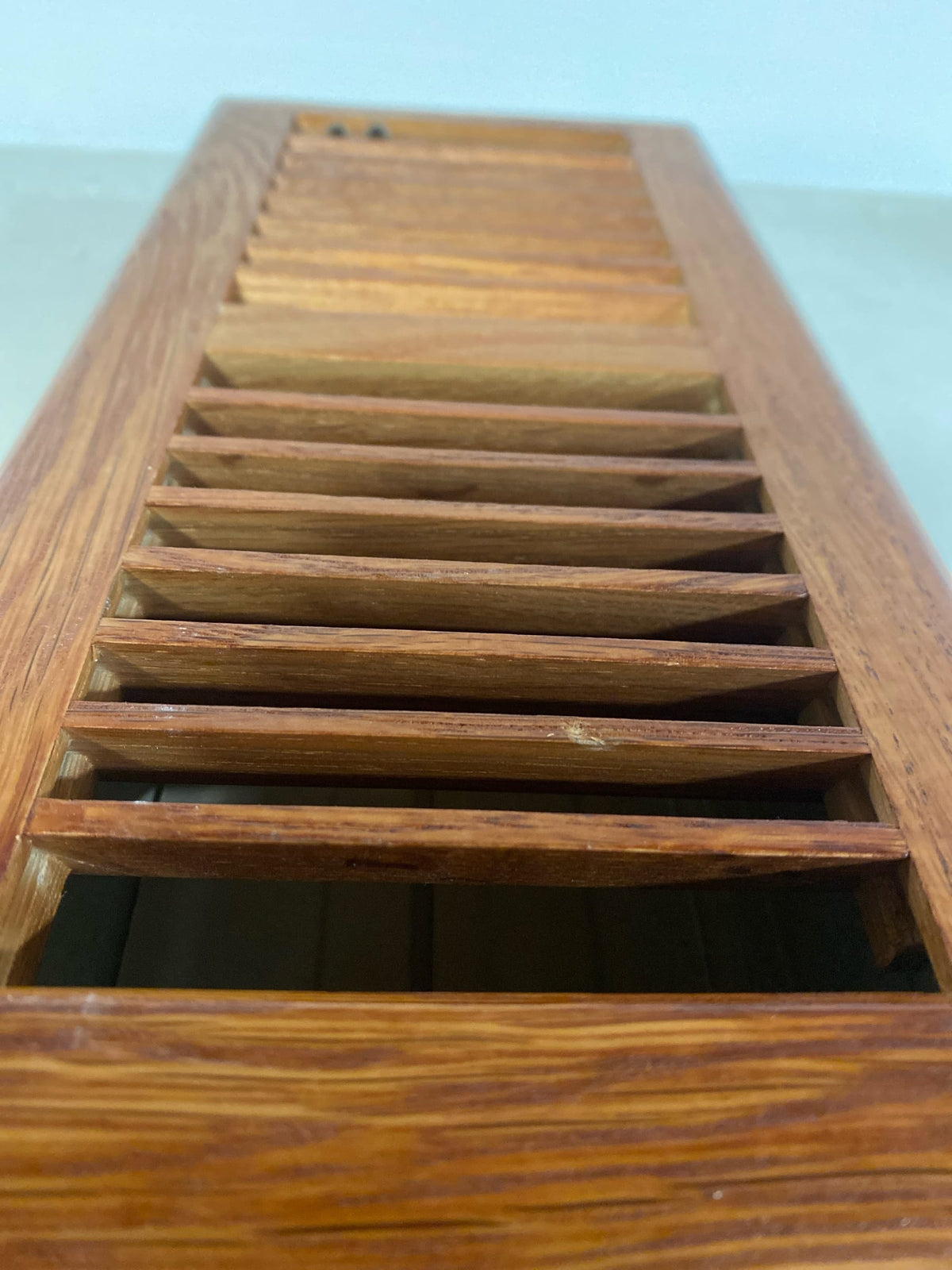 T.A. Industries 04 in. x 10 in. Oak Floor Diffuser Dark Finished