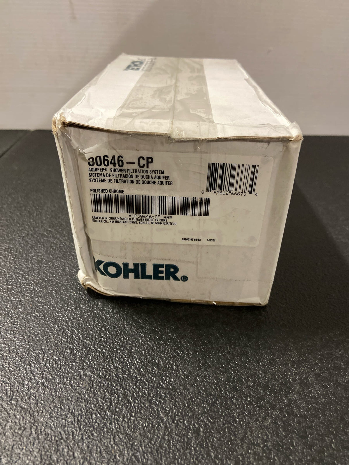 Kohler K-30646-CP Aquifer Shower Filtration System - Polished Chrome