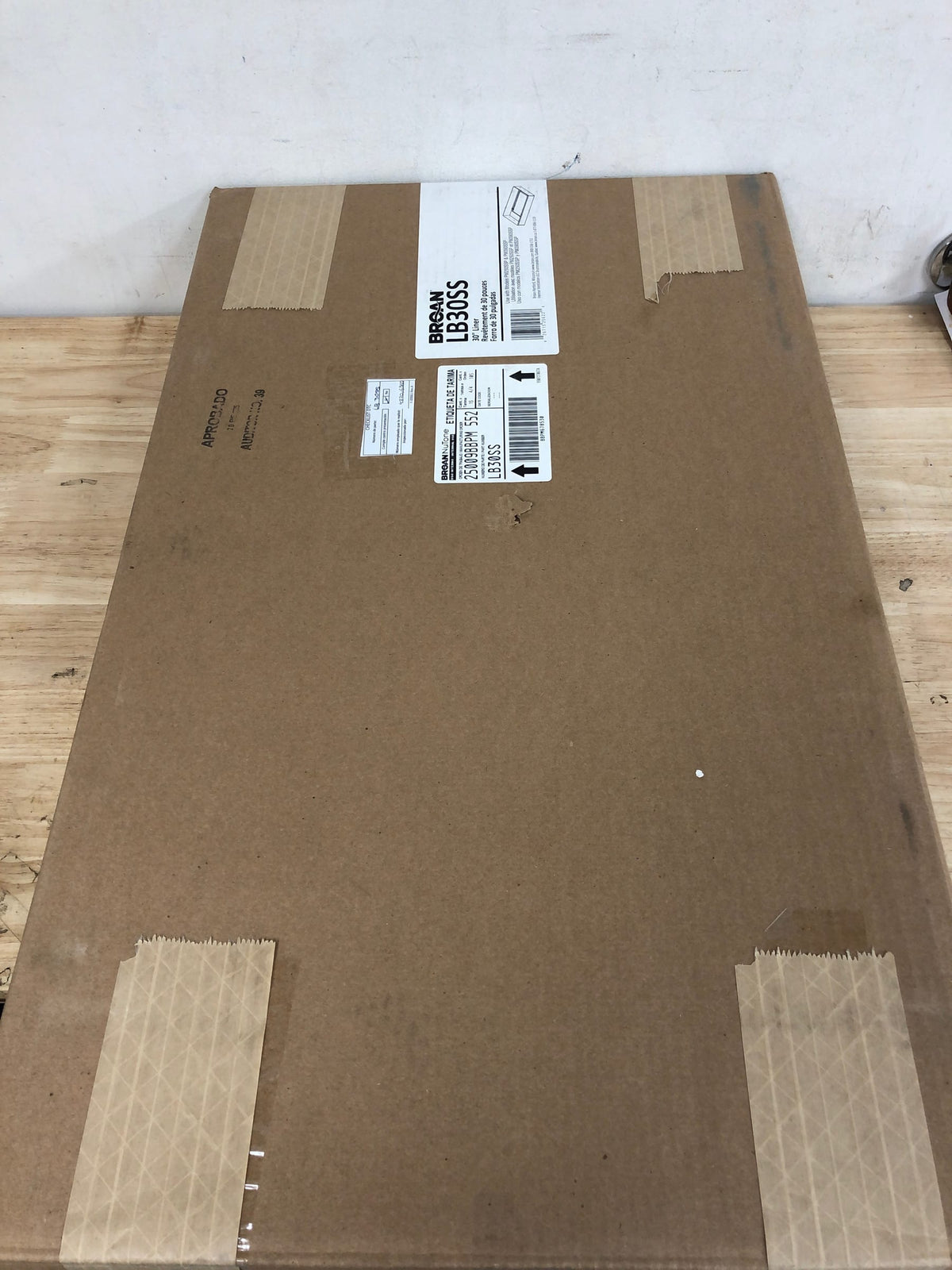 Broan LB30SS 30 Inch Range Hood Box Liner - Stainless Steel