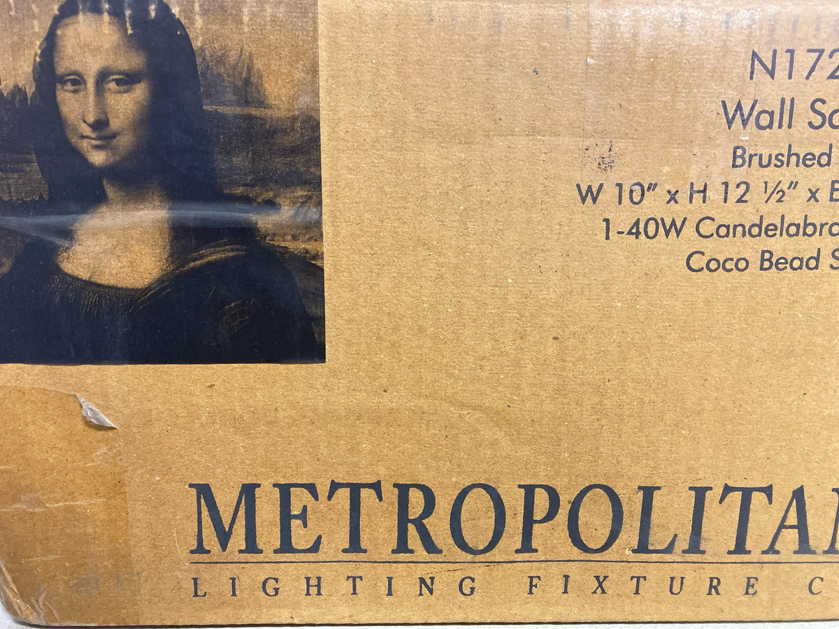 Metropolitan N1721-84 Copra 12" Tall Wall Sconce - Brushed Nickel