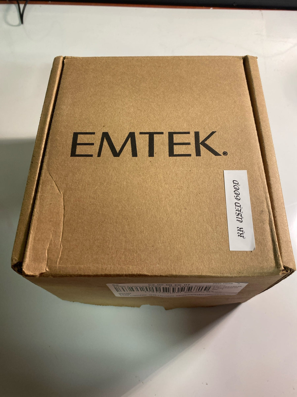 Emtek 5122HLOUS15RH Helios Right Handed Single Cylinder Keyed Entry Door Lever Set with Square Rose - Satin Nickel
