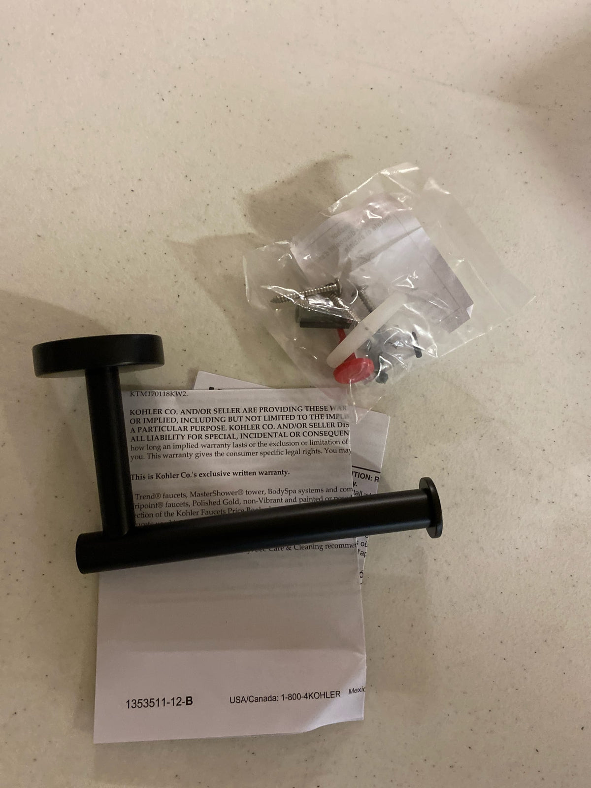 Kohler Elate Wall Mounted Euro Toilet Paper Holder