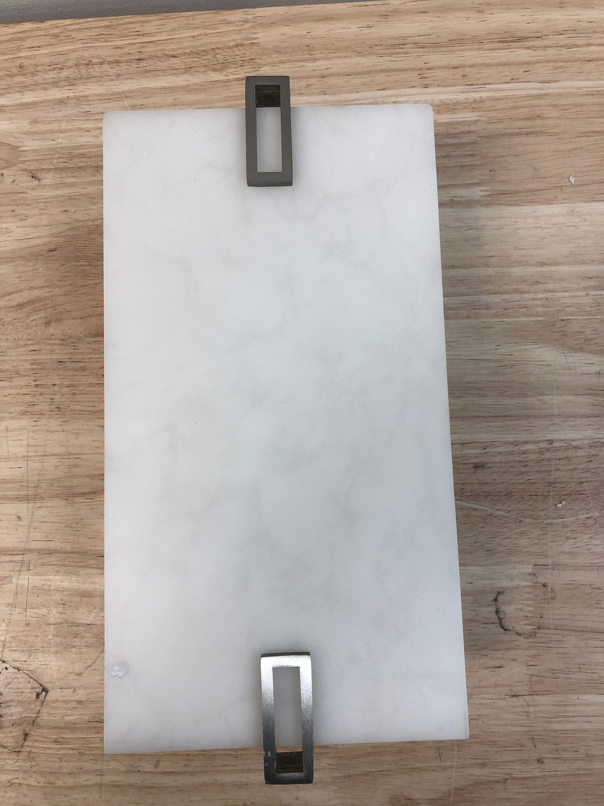Minka Lavery 924-84-L Aizen 12" Tall LED Wall Sconce with Faux Alabaster Shade - ADA Compliant - Brushed Nickel