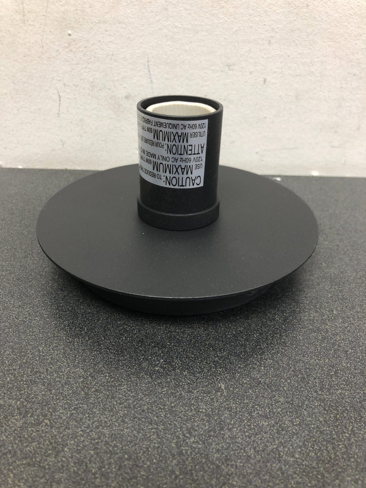 Quorum International 322-69 6" Wide Flush Mount Ceiling Fixture - Noir