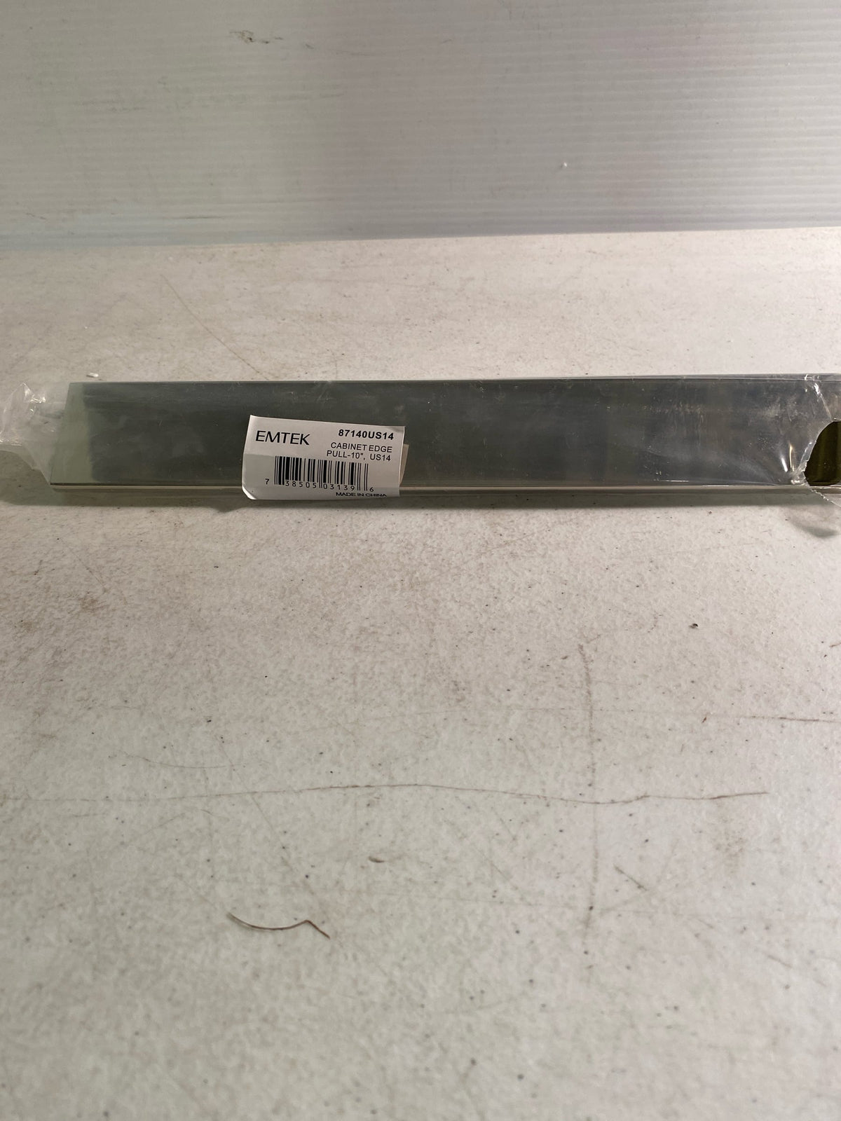 Emtek 87140US26 Emtek 87140 Edge 10 Inch Center to Center Finger Cabinet Pull