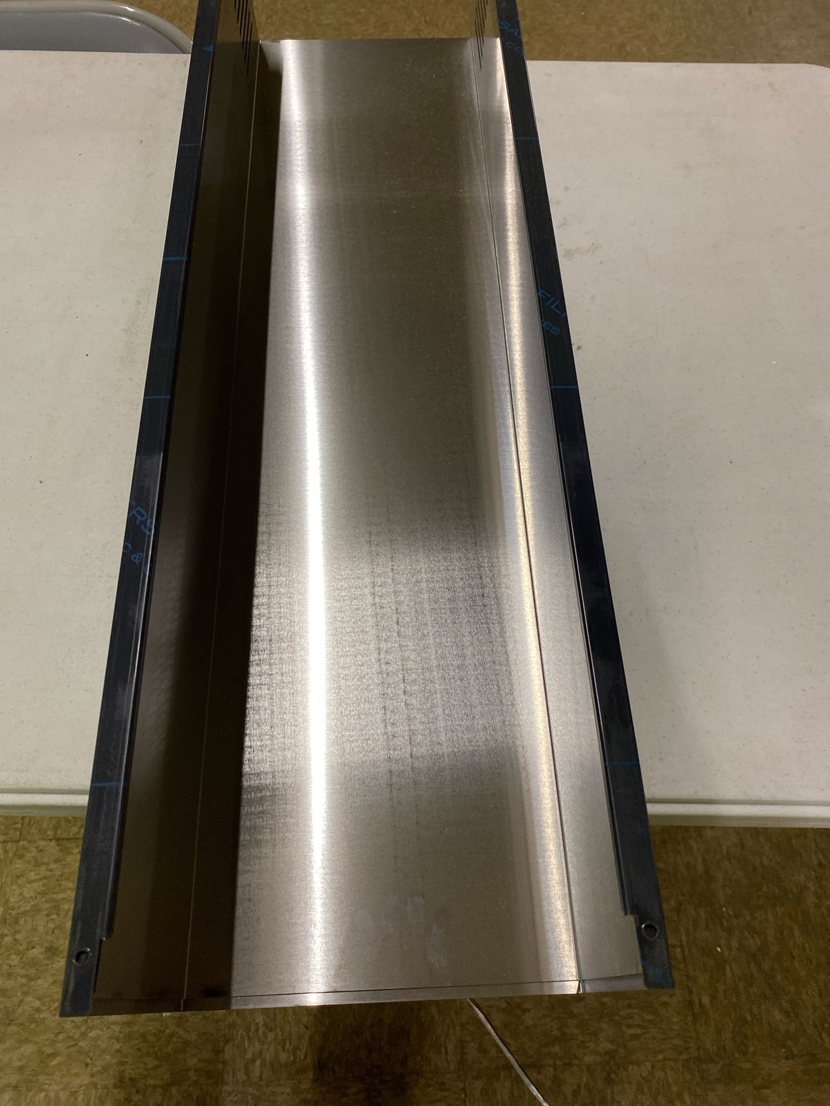 Zephyr Z1C-01OMBS Duct Cover Extension for up to 12 ft. Ceilings for the Ombra Series Range Hoods - Black Stainless Steel
