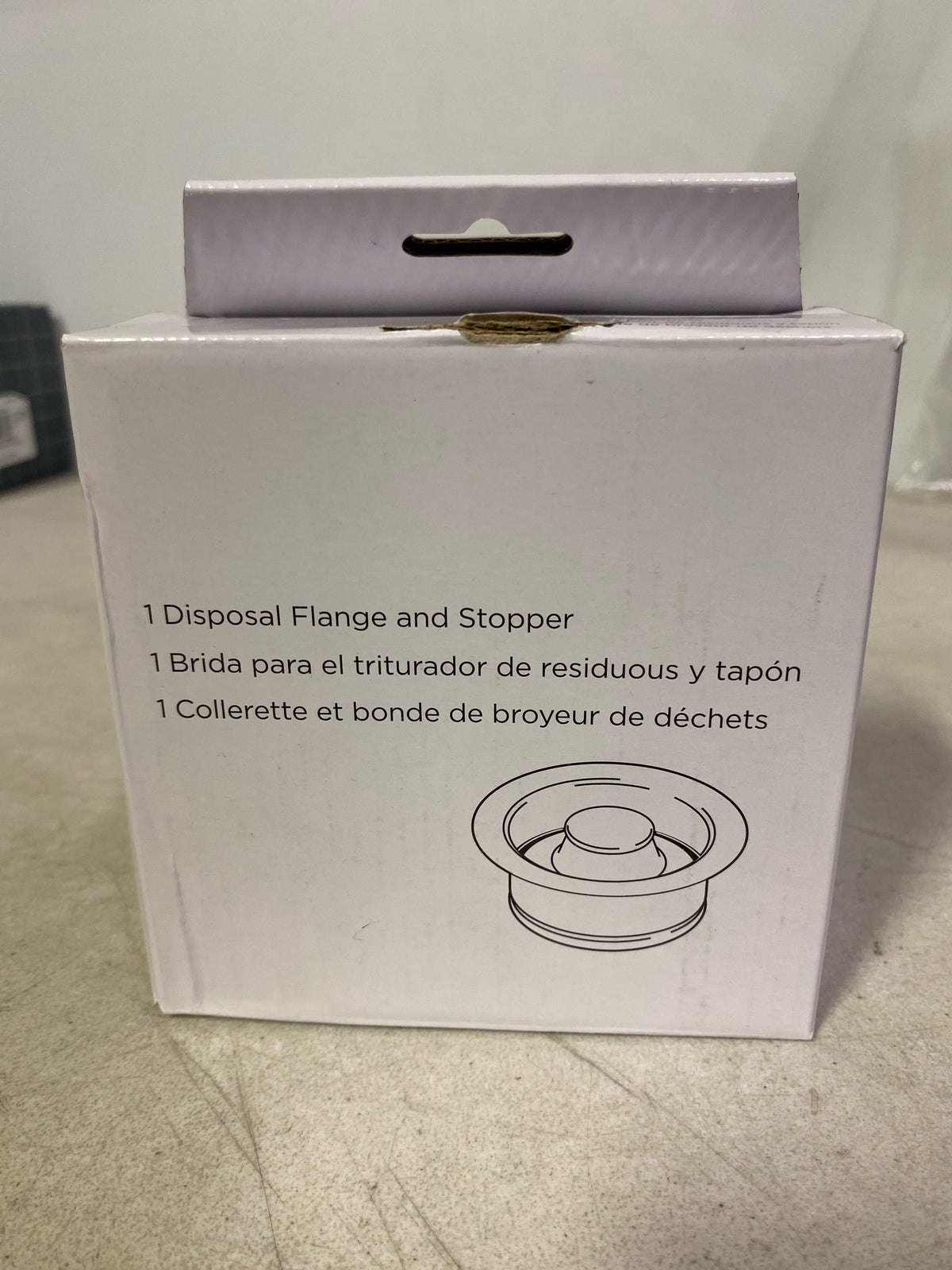 Brizo 69070-SL Garbage Disposal Flange and Stopper for Standard Kitchen Sink Drain Openings - Luxe Steel