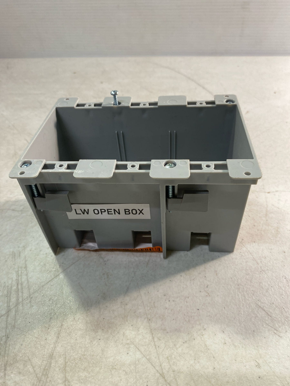 Cantex REZ55TO Old Work 3-Gang 55 cu. in. Electrical Outlet Box and Switch Box with EZ Mount Clamps and Wire Clamps, Gray