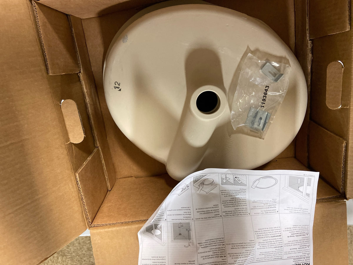 Kohler K-2881-0 Verticyl 17" Undermount Bathroom Sink with Overflow - White
