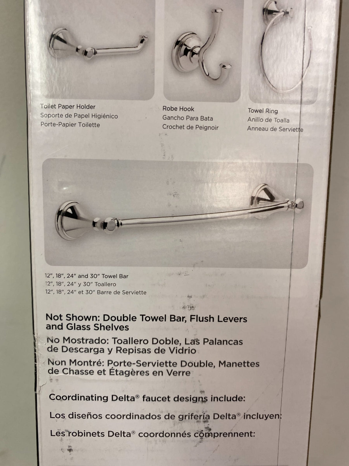 Delta Cassidy 24 in. Towel Bar in Polished Nickel