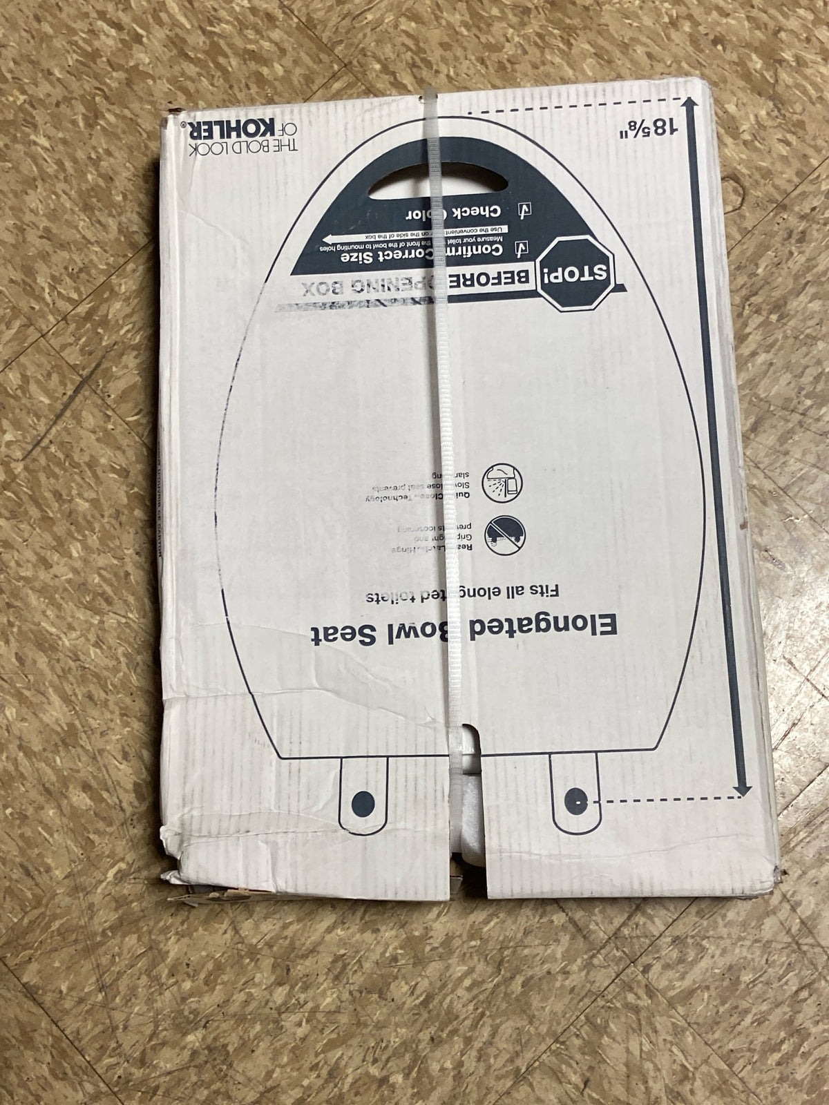 Kohler K-26801-0 Impro Elongated Closed-front Toilet Seat - White