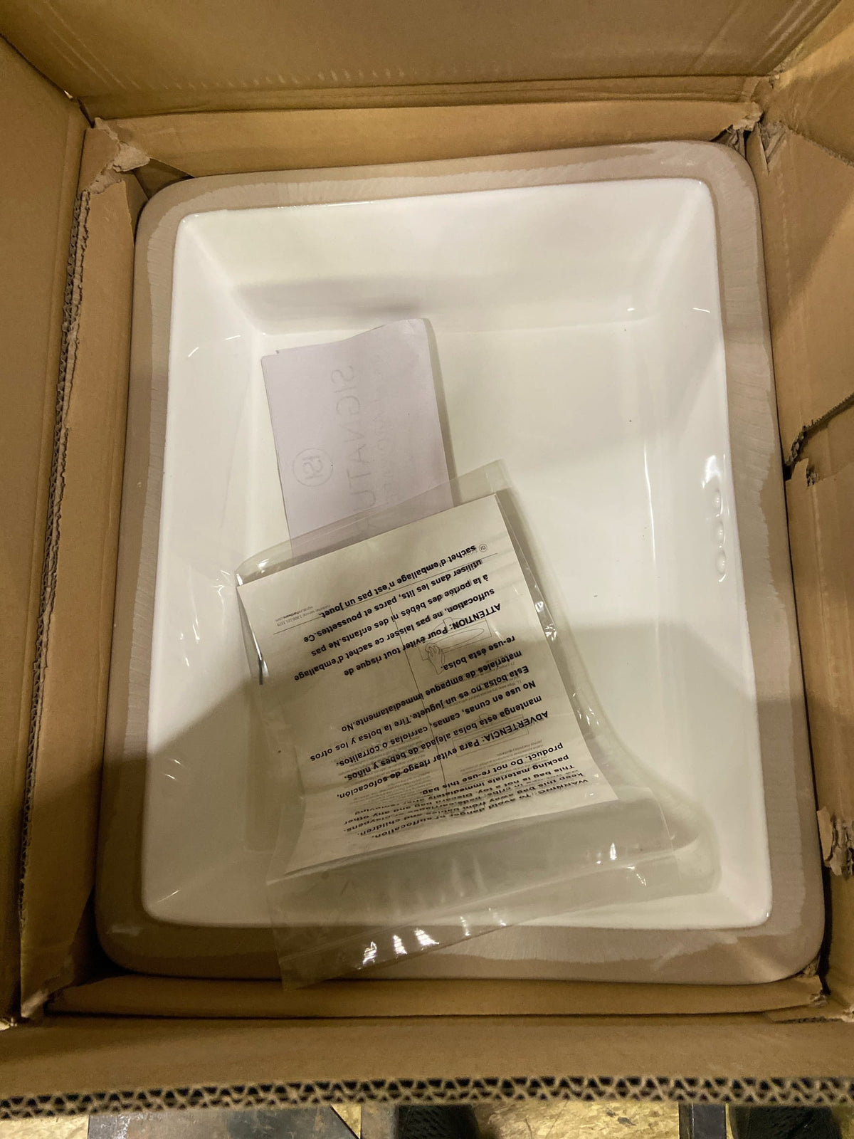 Signature Hardware SHU1713WH Destin 20" Rectangular Porcelain Undermount Bathroom Sink with Overflow - White