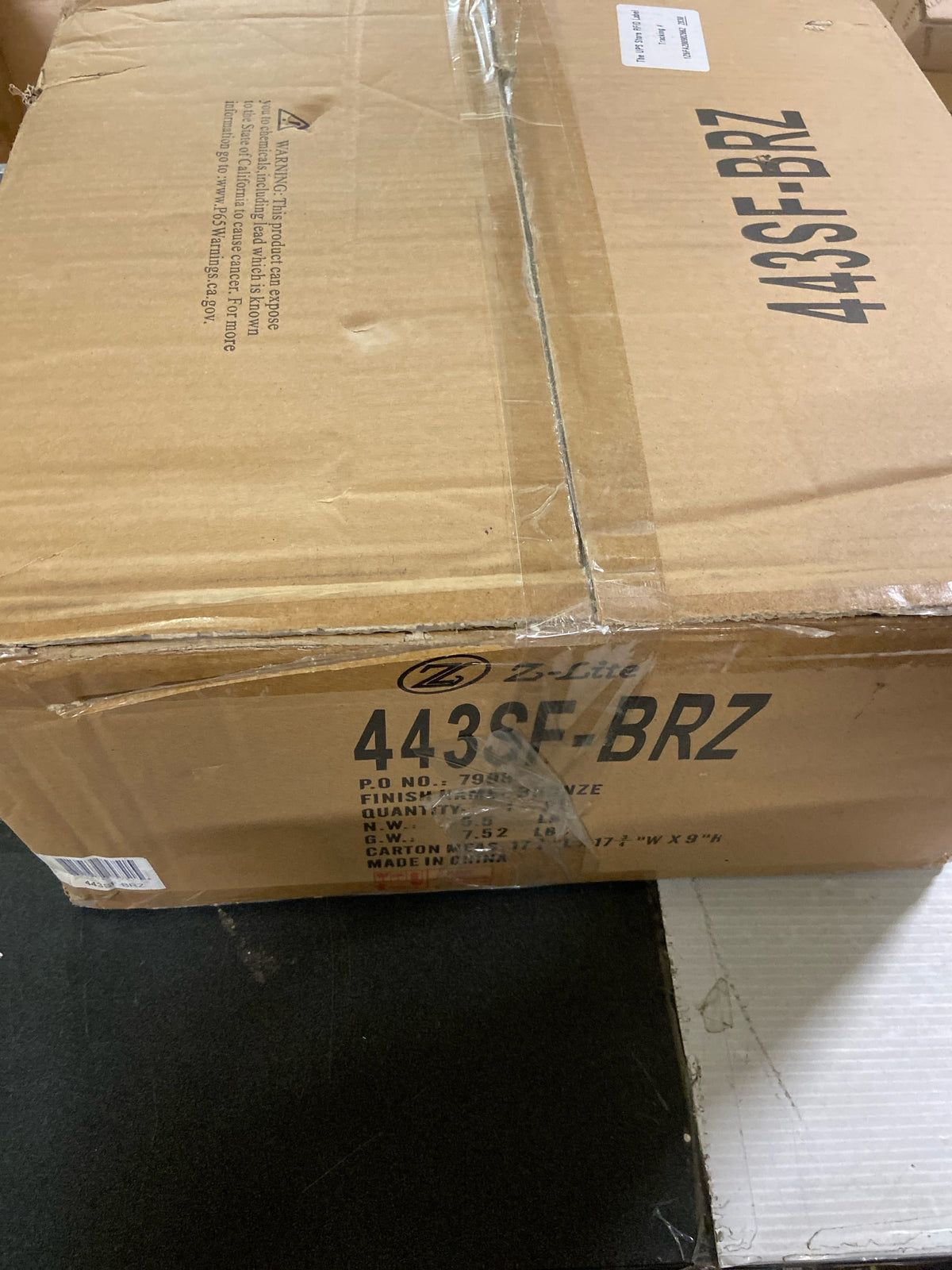 Z-Lite 3 Light Semi Flush Mount 443SF-BRZ